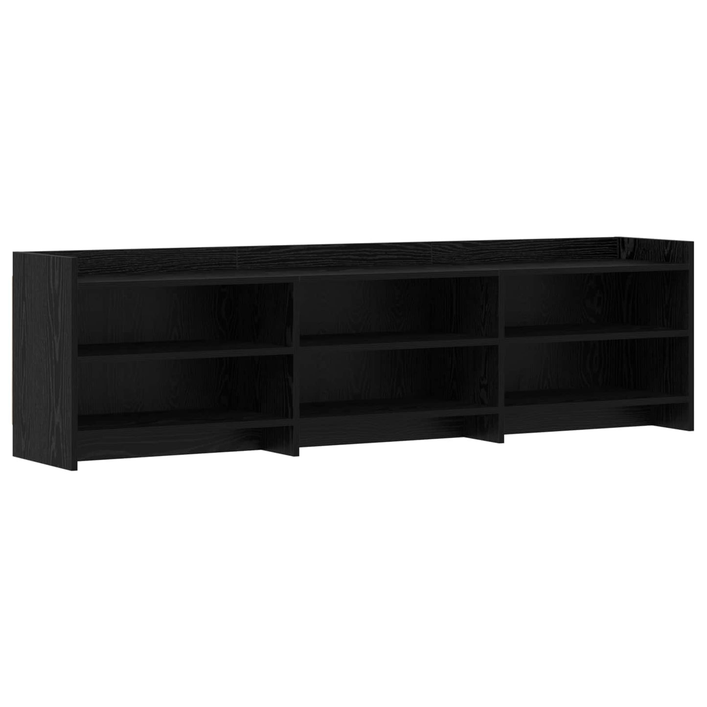 vidaXL Ντουλάπι TV 168 x 33 x 47 εκ. Μαύρη Δρυς Επεξεργασμένο Ξύλο