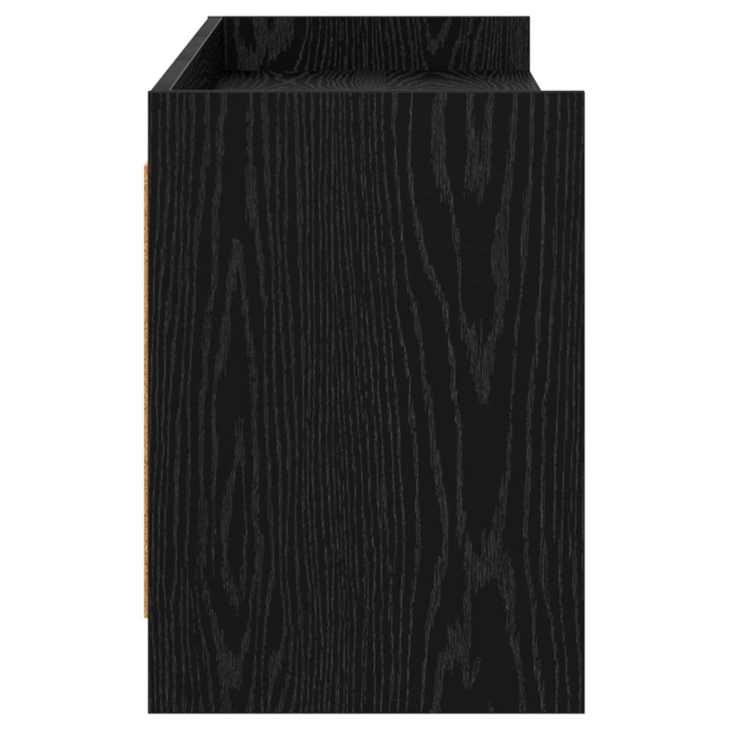 vidaXL Ντουλάπι TV 168 x 33 x 47 εκ. Μαύρη Δρυς Επεξεργασμένο Ξύλο