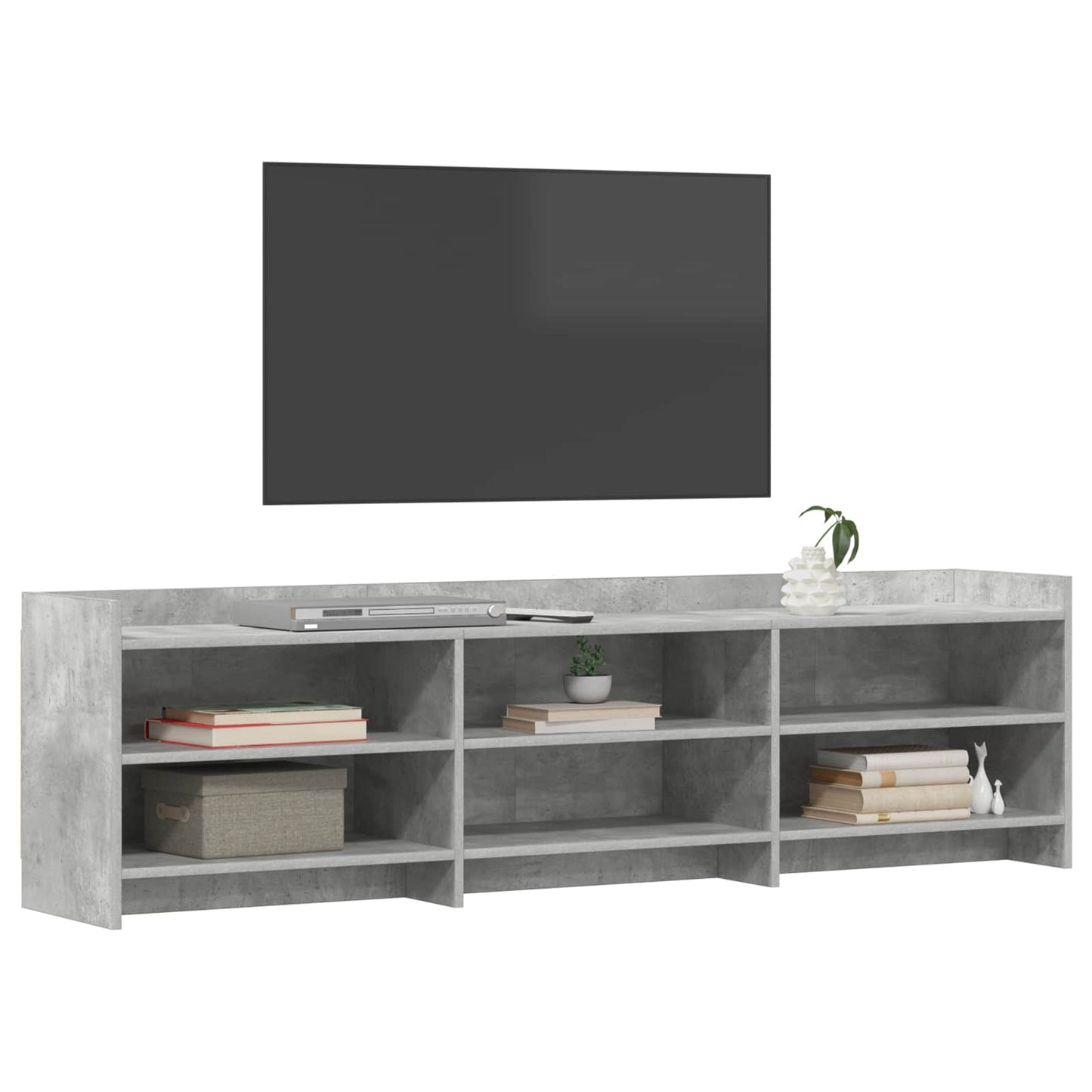 vidaXL Ντουλάπι TV 168 x 33 x 47 εκ. Γκρι Σκυροδέματος