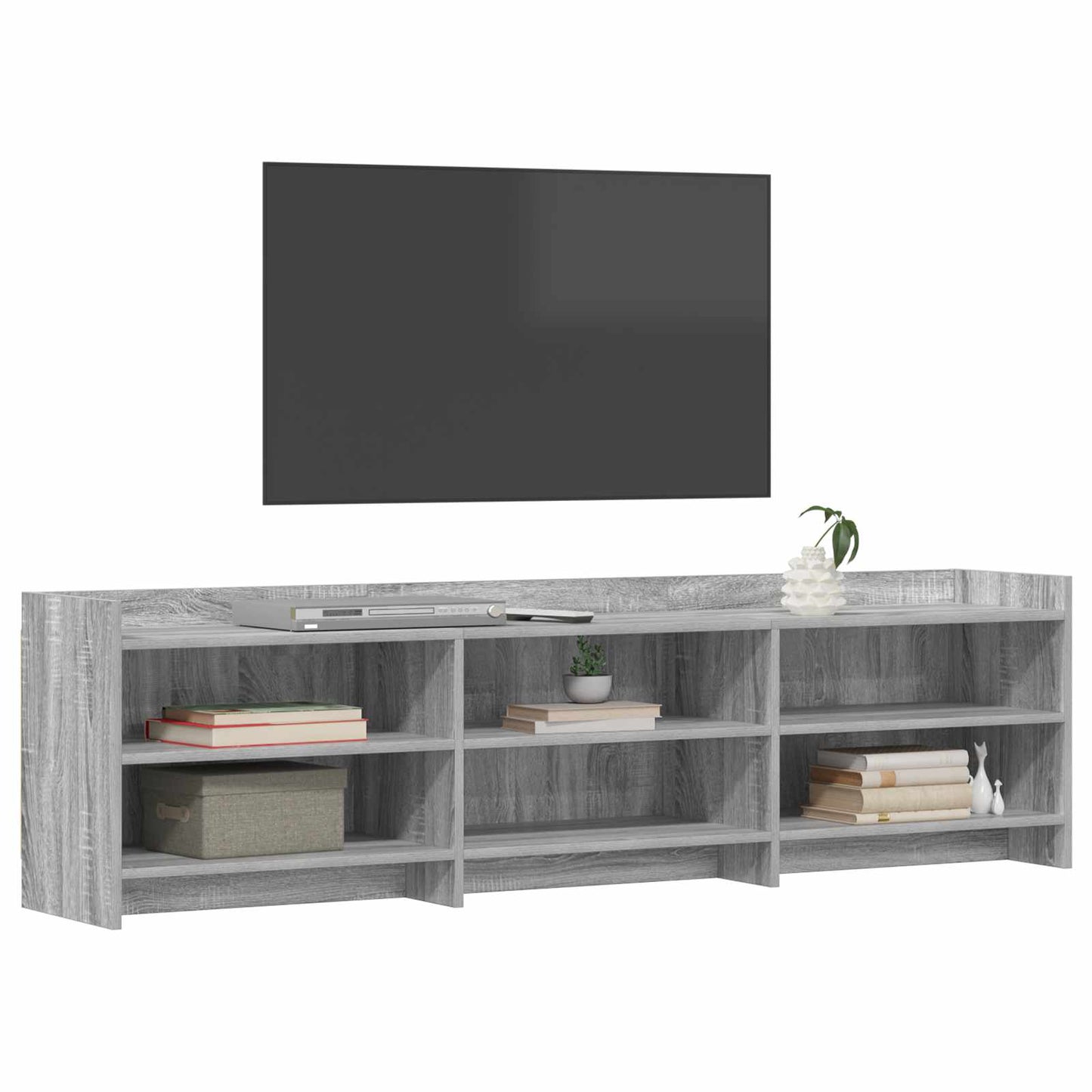 vidaXL Ντουλάπι TV 168 x 33 x 47 εκ. Γκρι Sonoma Επεξεργασμένο Ξύλο