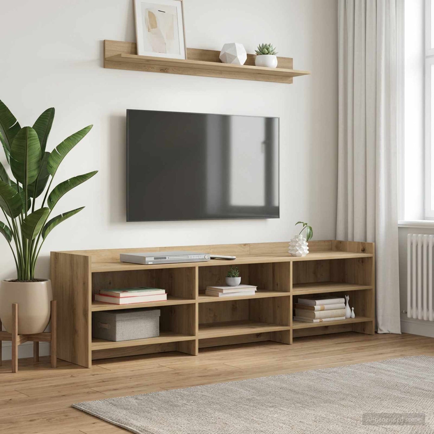 vidaXL Ντουλάπι TV 168 x 33 x 47 εκ. Artisan Δρυς Επεξεργασμένο Ξύλο