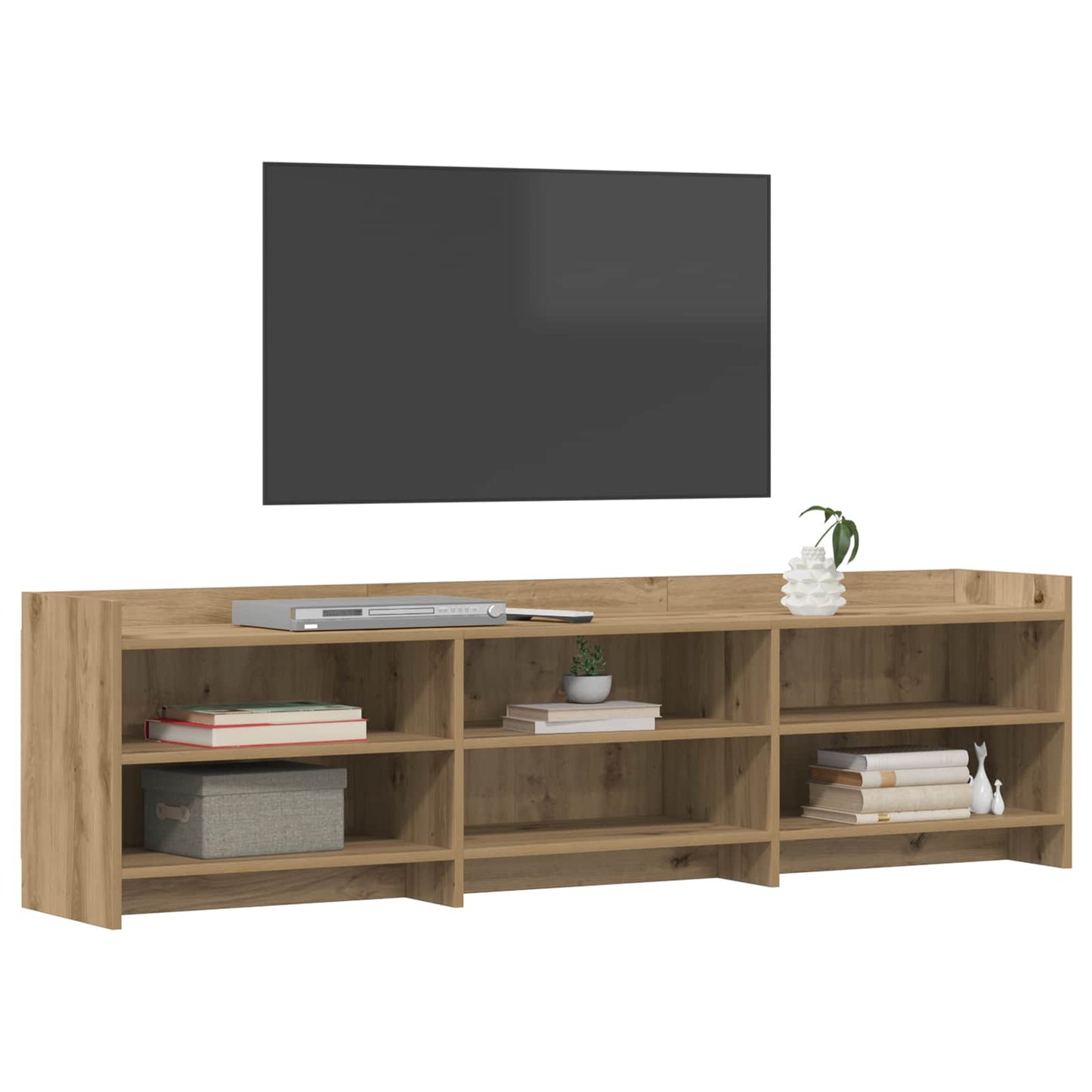 vidaXL Ντουλάπι TV 168 x 33 x 47 εκ. Artisan Δρυς Επεξεργασμένο Ξύλο