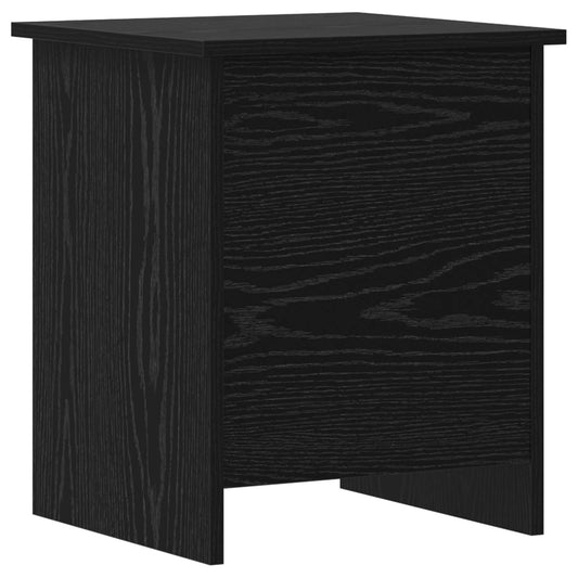 vidaXL Θήκη Αποθήκευσης Μαύρη Δρυς 40 x 40 x 50 cm Επεξεργασμένο Ξύλο