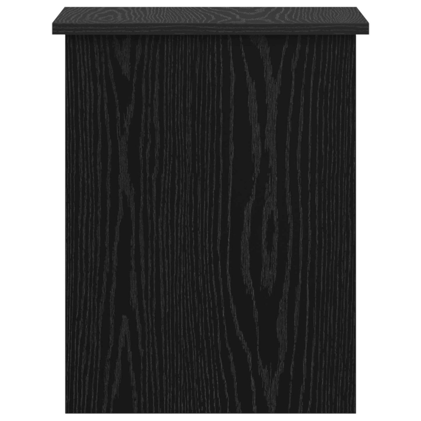 vidaXL Θήκη Αποθήκευσης Μαύρη Δρυς 40 x 40 x 50 cm Επεξεργασμένο Ξύλο