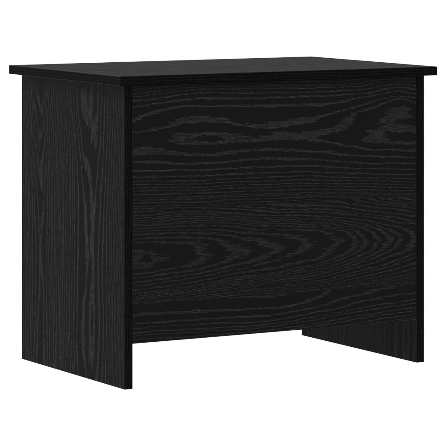 vidaXL Θήκη Αποθήκευσης Μαύρη Δρυς 60 x 40 x 50 cm Επεξεργασμένο Ξύλο