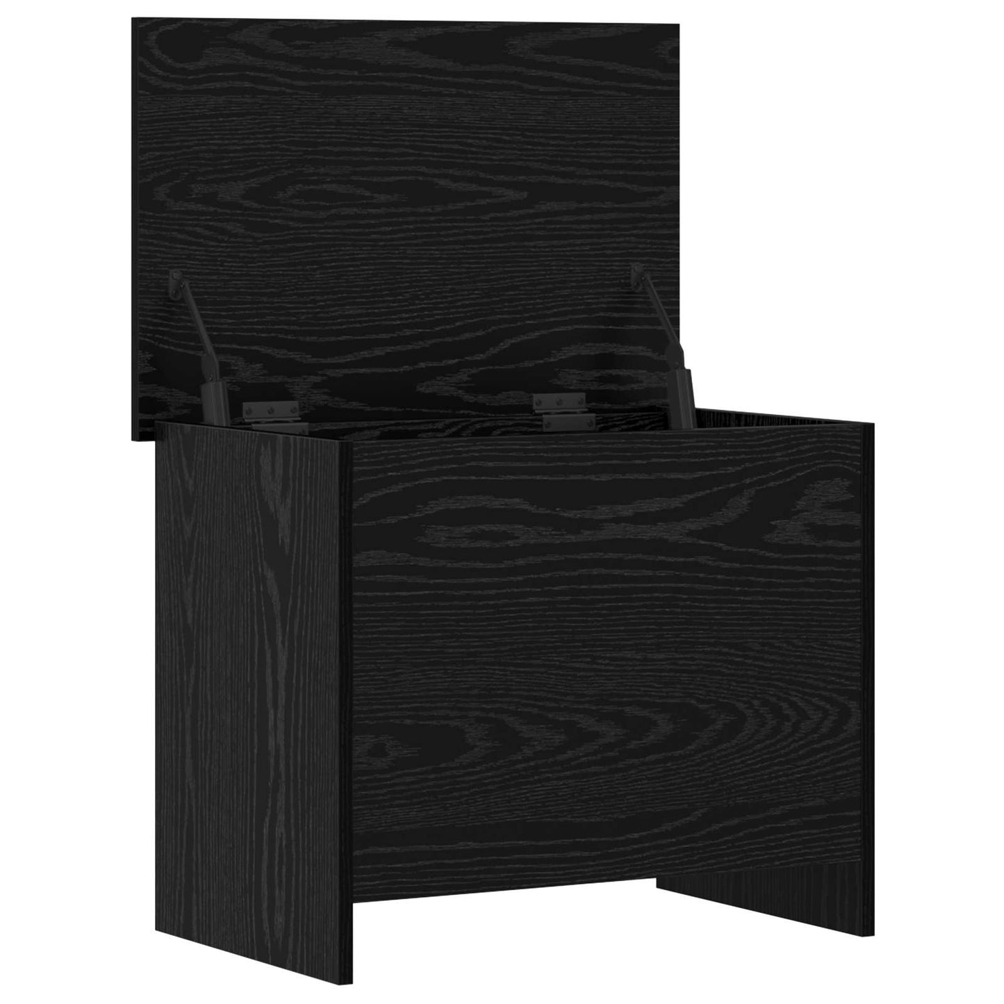 vidaXL Θήκη Αποθήκευσης Μαύρη Δρυς 60 x 40 x 50 cm Επεξεργασμένο Ξύλο