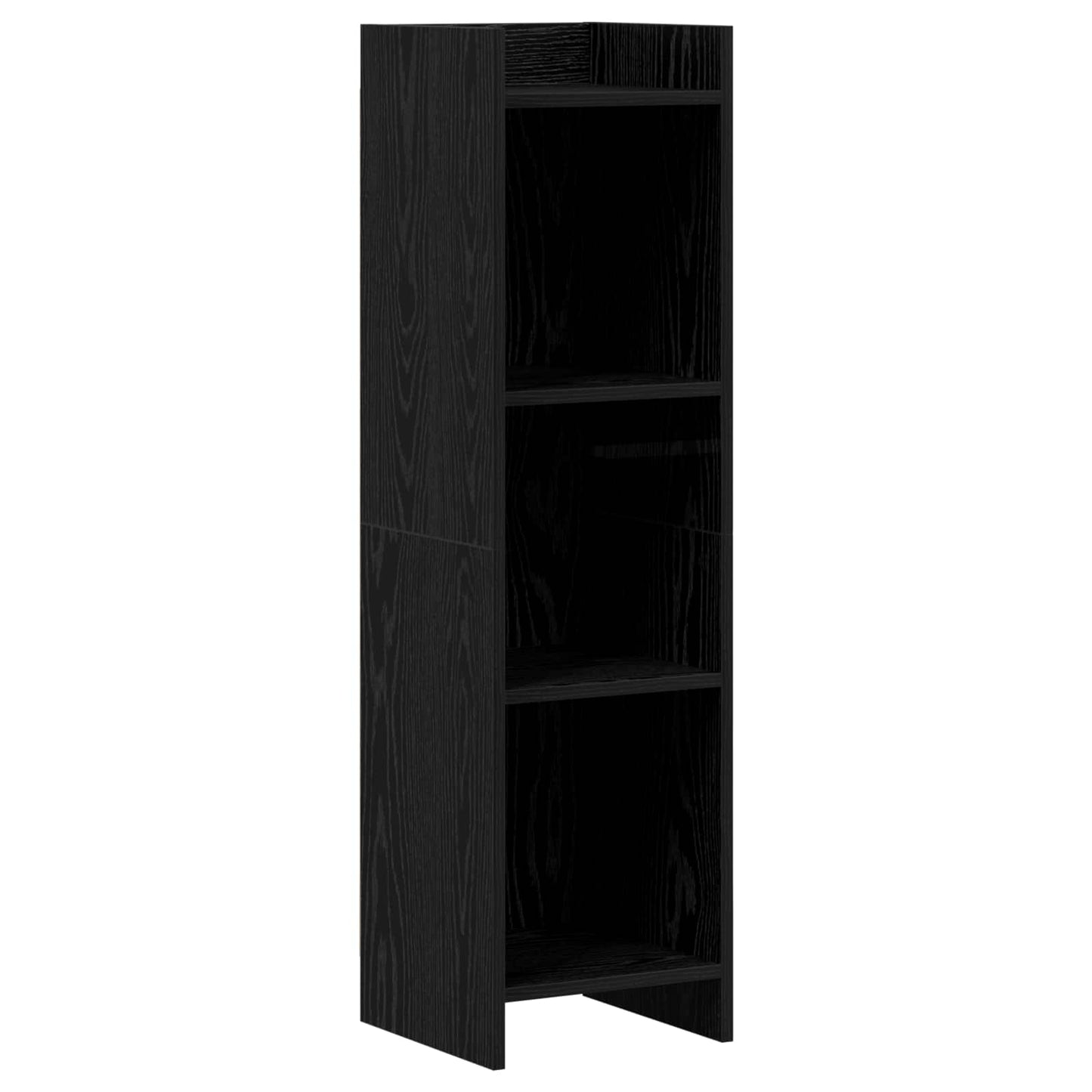vidaXL Βιβλιοθήκη Μαύρη Δρυς 30 x 30 x 111 εκ Επεξεργασμένο Ξύλο