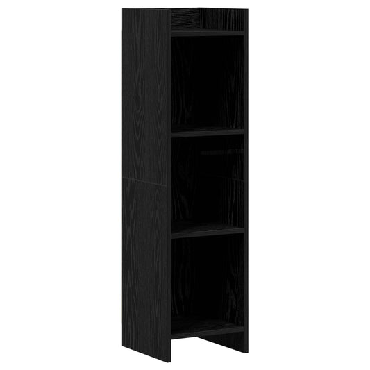 vidaXL Βιβλιοθήκη Μαύρη Δρυς 30 x 30 x 111 εκ Επεξεργασμένο Ξύλο