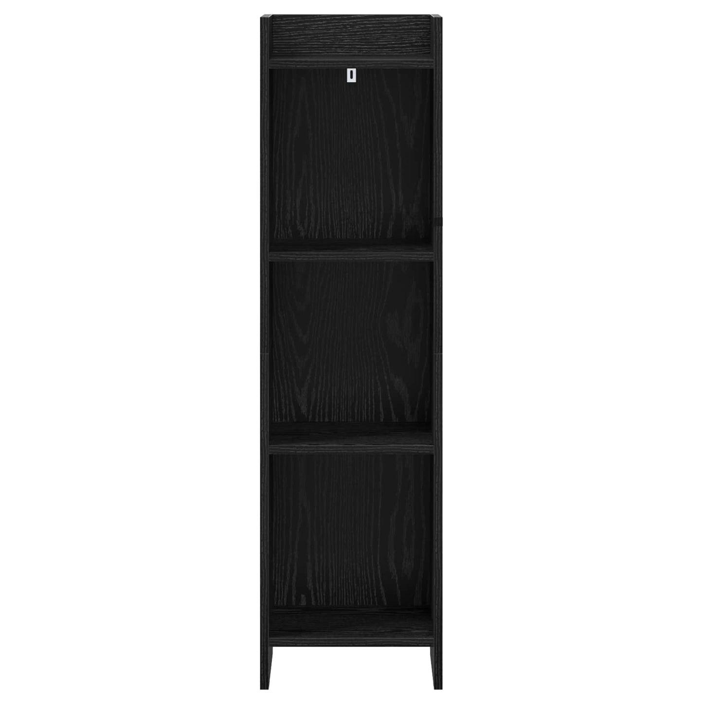 vidaXL Βιβλιοθήκη Μαύρη Δρυς 30 x 30 x 111 εκ Επεξεργασμένο Ξύλο