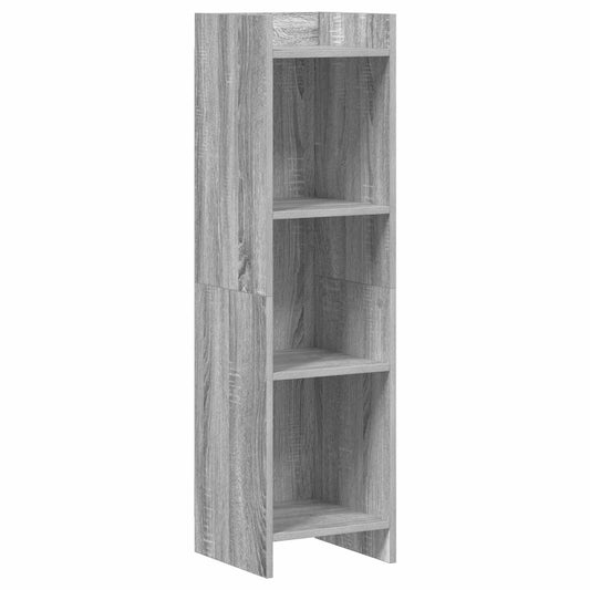 vidaXL Βιβλιοθήκη Γκρι Sonoma 30 x 30 x 111 εκ Επεξεργασμένο Ξύλο