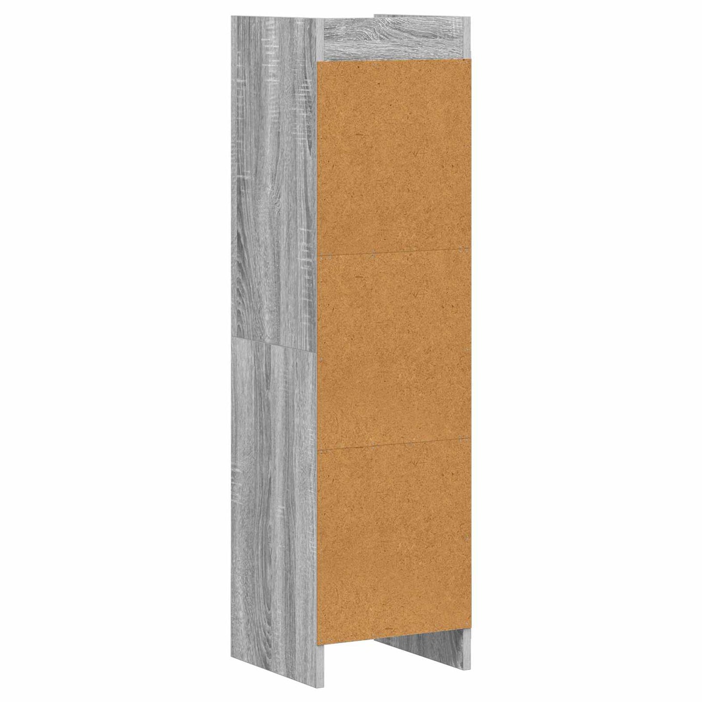 vidaXL Βιβλιοθήκη Γκρι Sonoma 30 x 30 x 111 εκ Επεξεργασμένο Ξύλο
