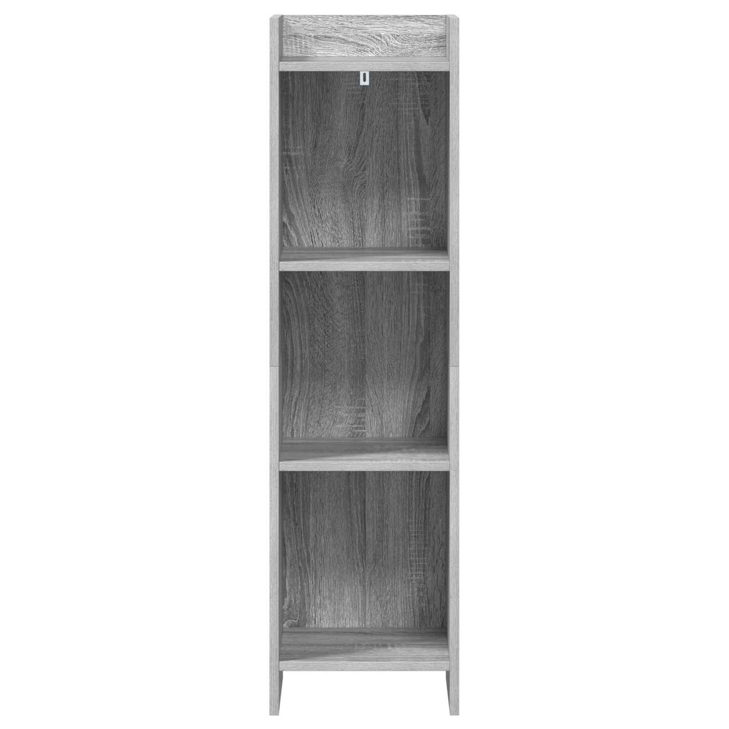 vidaXL Βιβλιοθήκη Γκρι Sonoma 30 x 30 x 111 εκ Επεξεργασμένο Ξύλο