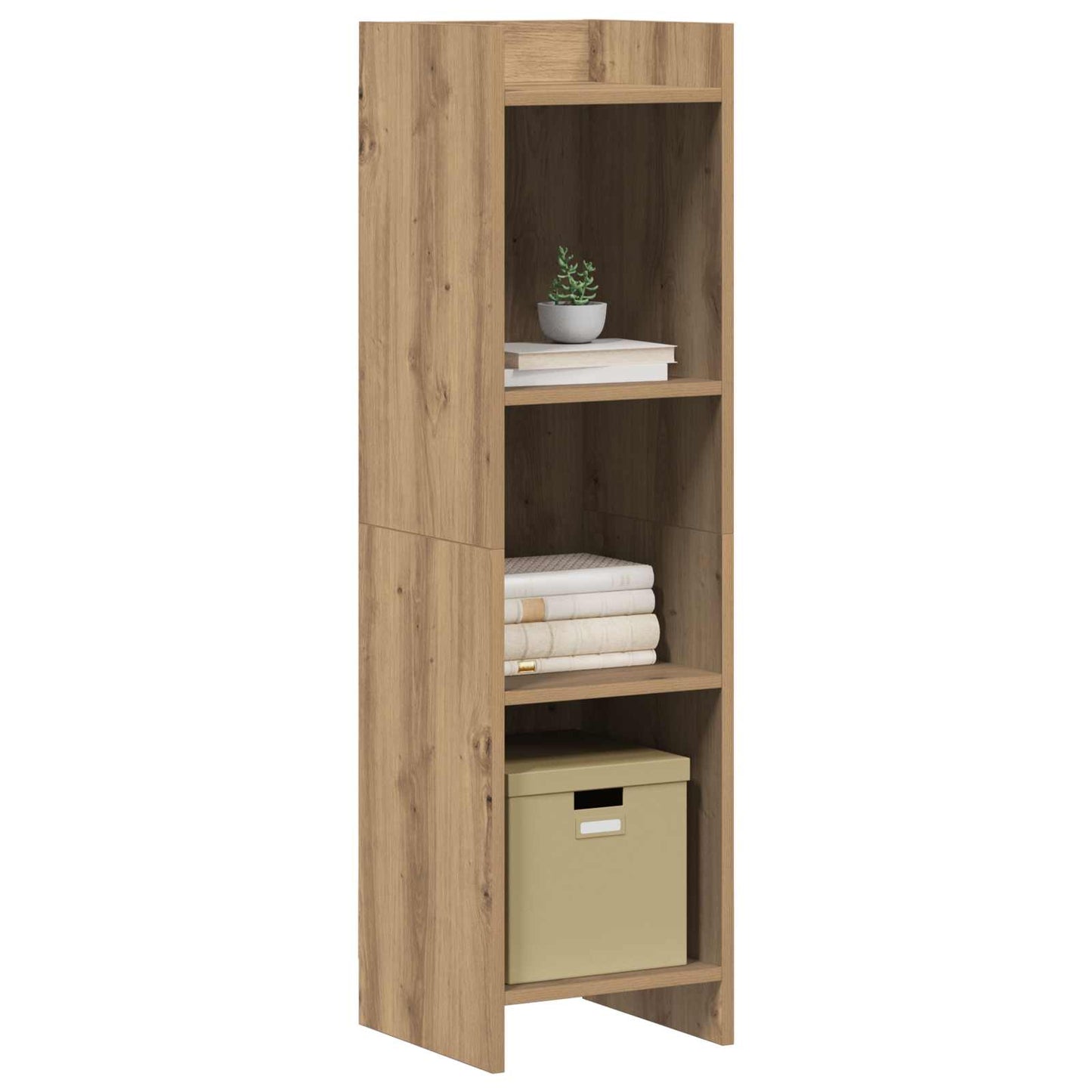 vidaXL Βιβλιοθήκη Artisian Δρυς 30 x 30 x 111 εκ Επεξεργασμένο Ξύλο