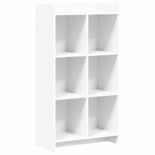 vidaXL Βιβλιοθήκη Λευκό 59 x 30 x 111 εκ Επεξεργασμένο Ξύλο