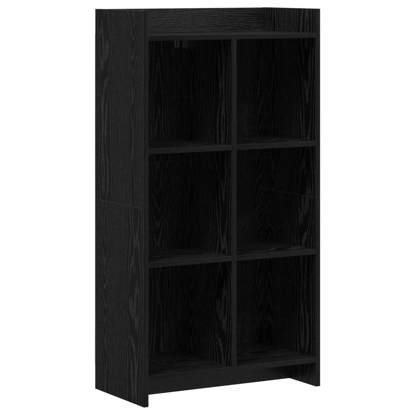 vidaXL Βιβλιοθήκη Μαύρη Δρυς 59 x 30 x 111 εκ Επεξεργασμένο Ξύλο