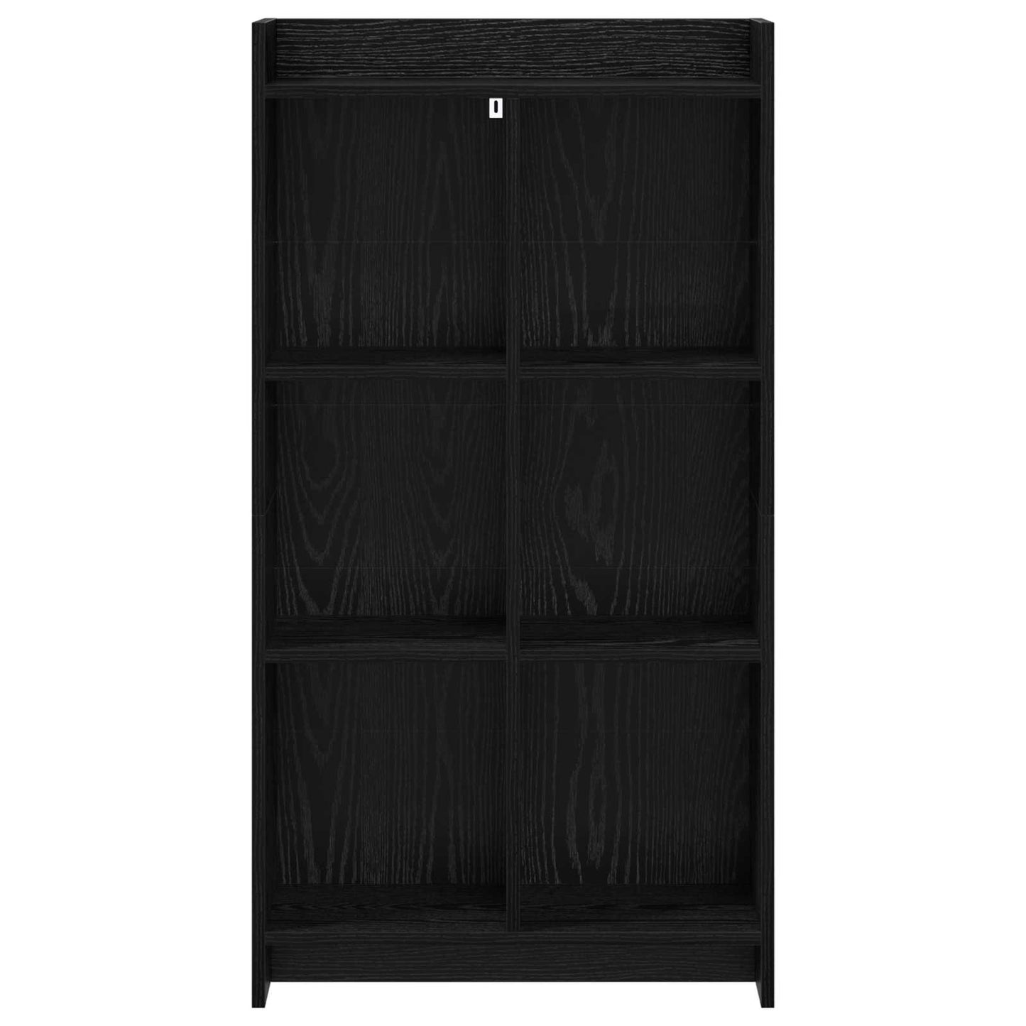 vidaXL Βιβλιοθήκη Μαύρη Δρυς 59 x 30 x 111 εκ Επεξεργασμένο Ξύλο