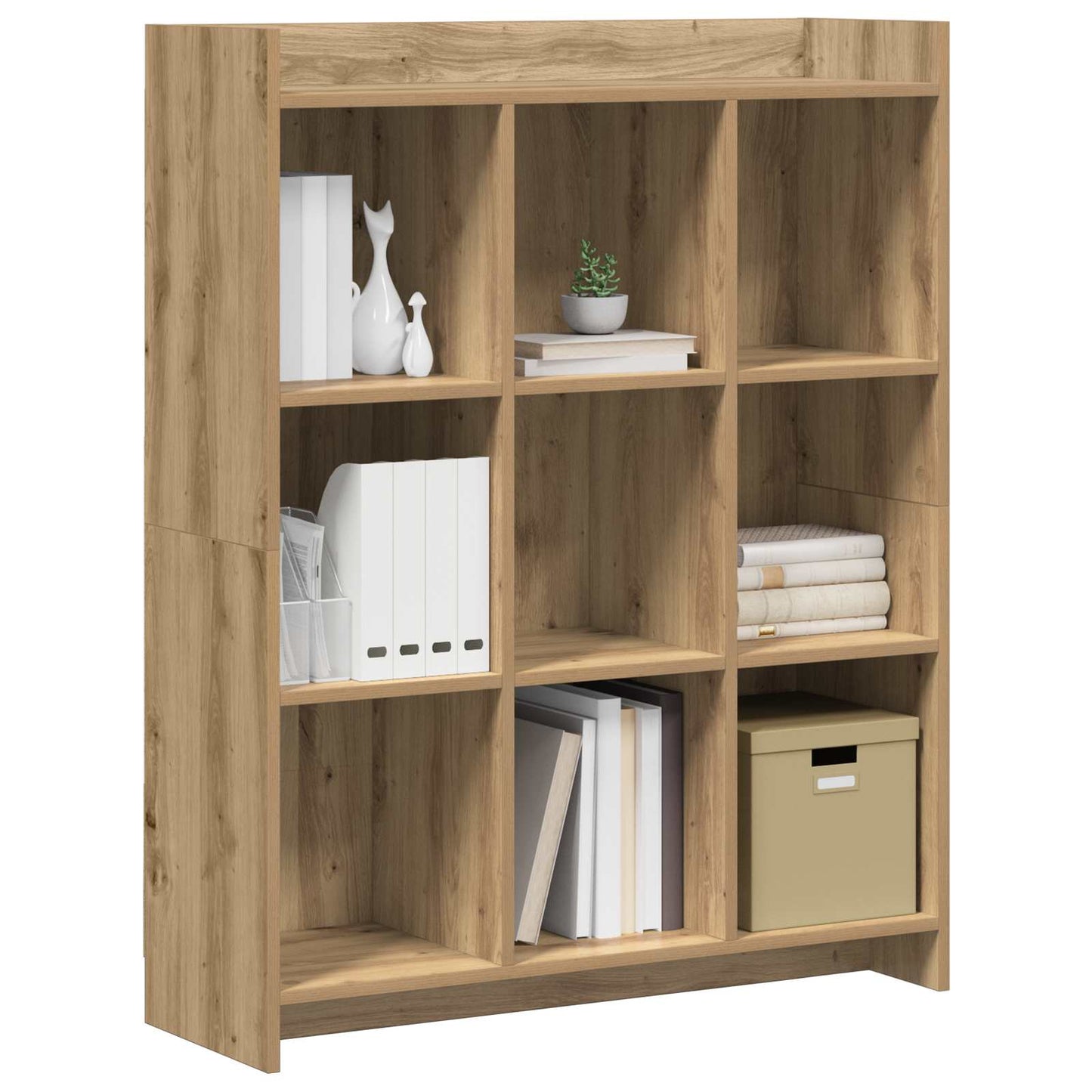 vidaXL Βιβλιοθήκη Artisian Δρυς 87,5 x 30 x 111 εκ Επεξεργασμένο Ξύλο