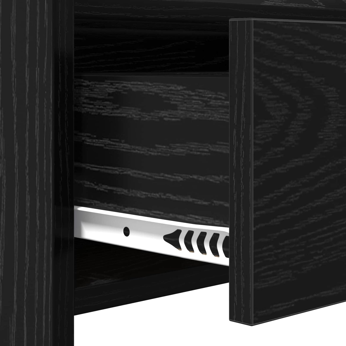 vidaXL Τραπέζι κονσόλας Μαύρη Δρυς 90 x 35 x 80 εκ Επεξεργασμένο Ξύλο