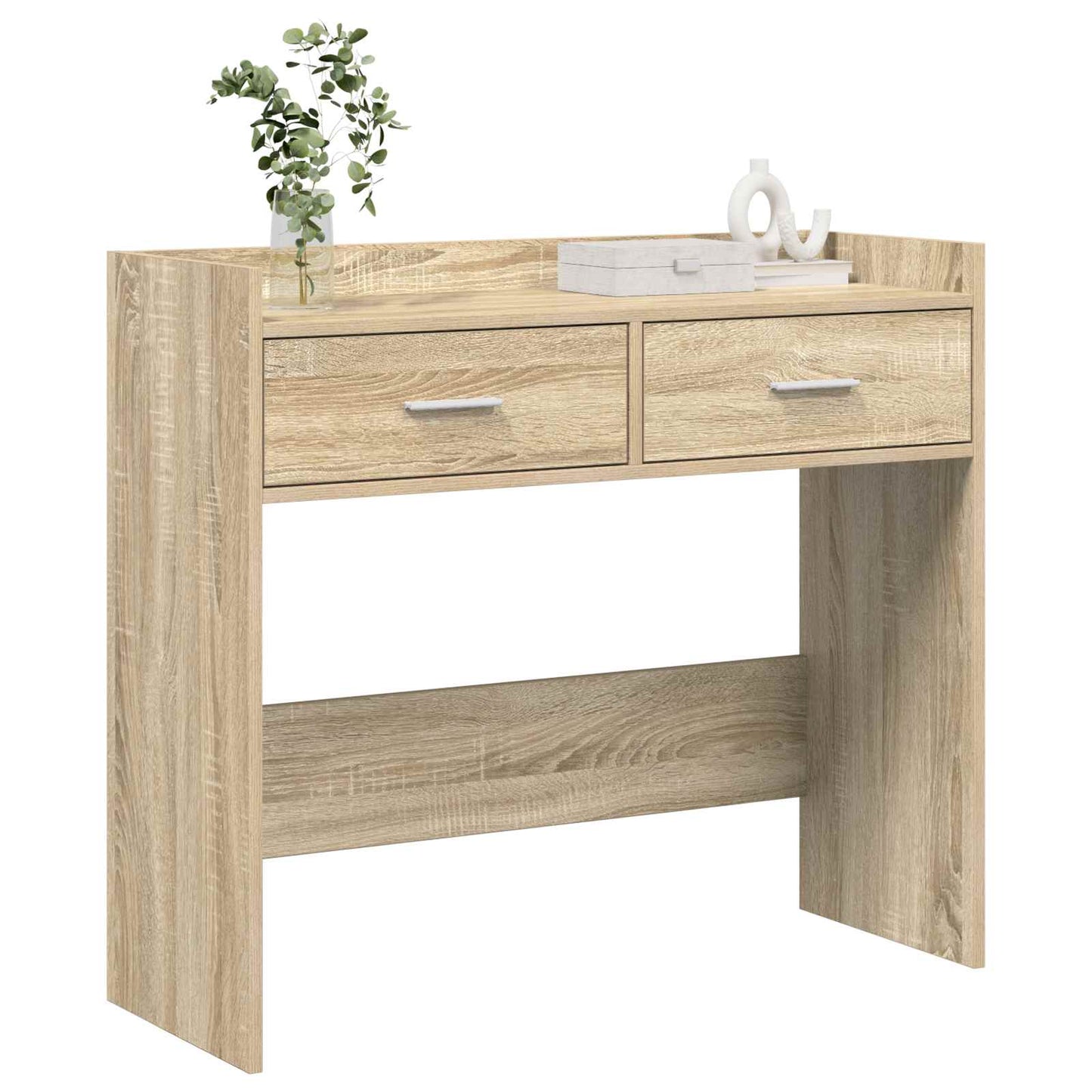 vidaXL Τραπέζι κονσόλας Sonoma Δρυς 90 x 35 x 80 εκ Επεξεργασμένο Ξύλο