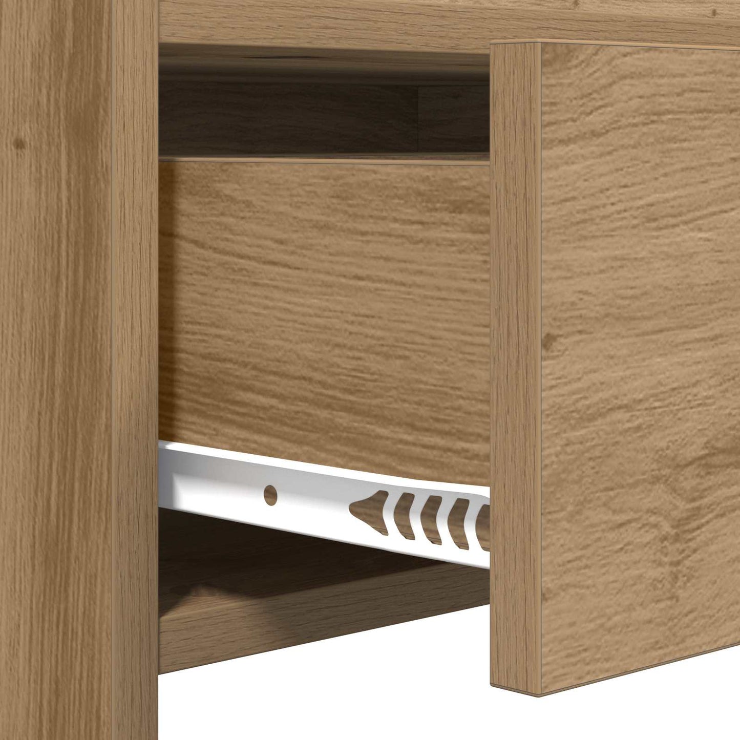 vidaXL Τραπέζι κονσόλας Artisan Δρυς 90 x 35 x 80 εκ