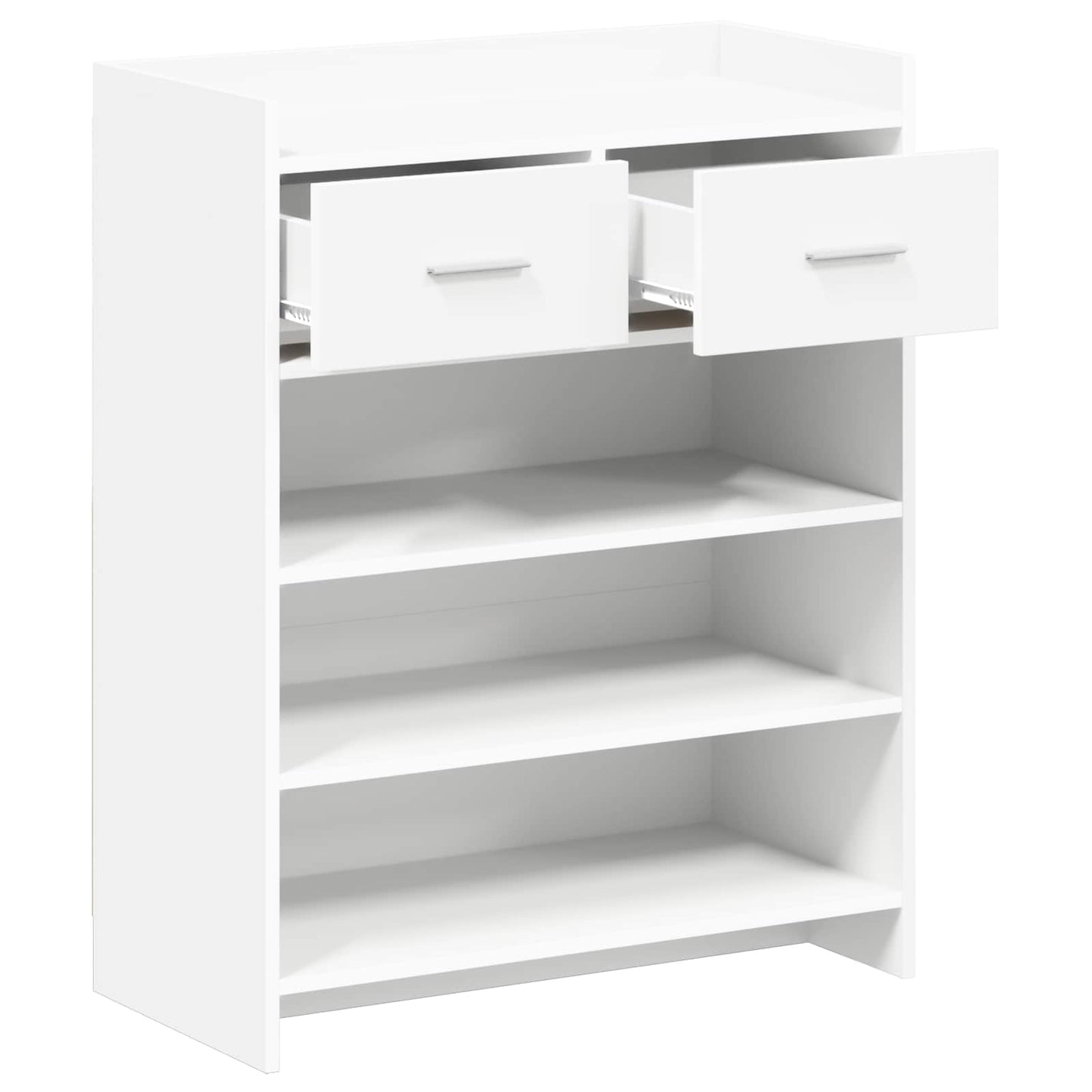 vidaXL Ντουλάπα Παπουτσιών Λευκό 73,5 x 36 x 92 εκ Επεξεργασμένο Ξύλο