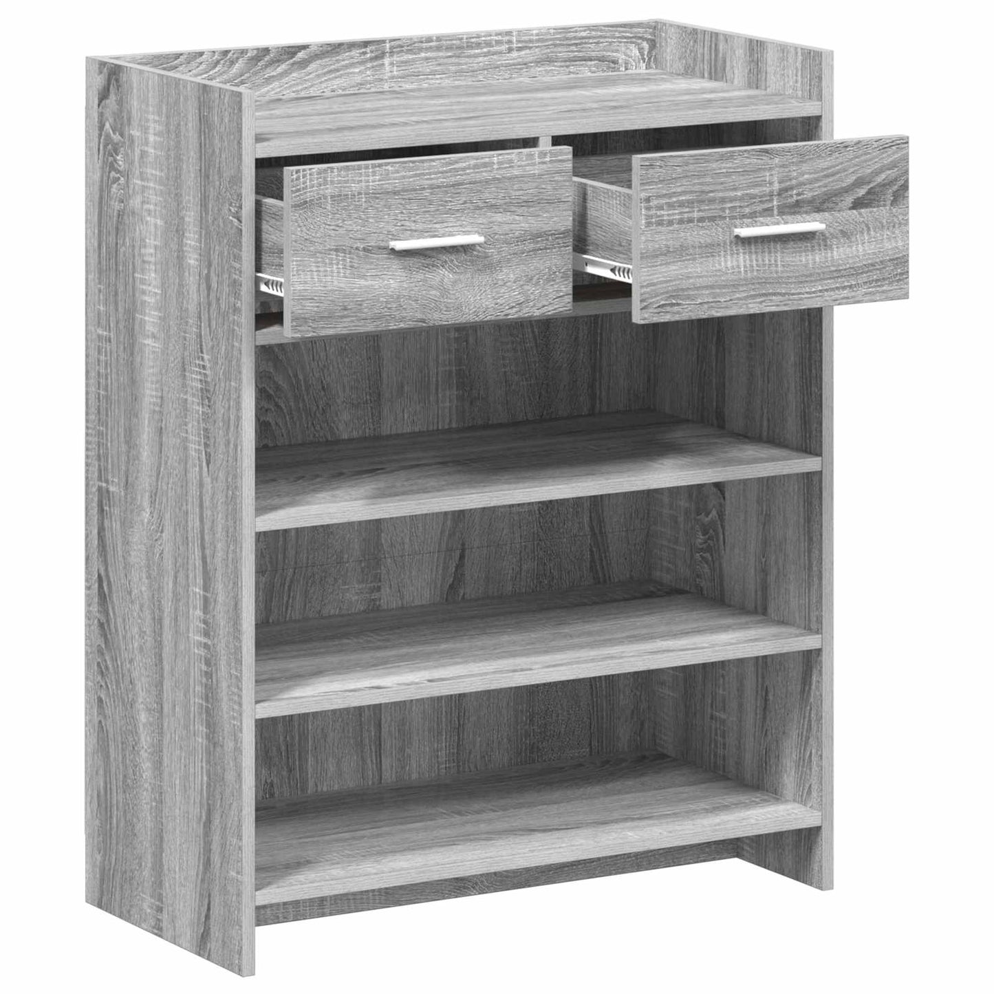 vidaXL Ντουλάπα Παπουτσιών με συρτάρι Γκρι Sonoma 73,5 x 36 x 92 εκ