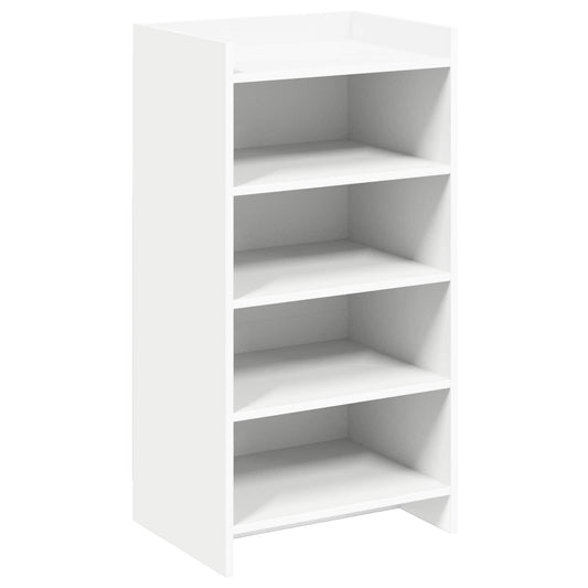 vidaXL Ντουλάπα Παπουτσιών Λευκό 48 x 36 x 92 εκ Επεξεργασμένο Ξύλο