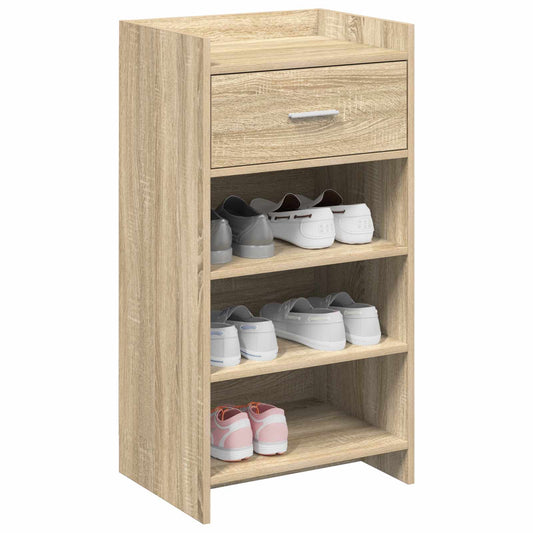 vidaXL Ντουλάπα Παπουτσιών με συρτάρι Sonoma Δρυς 48 x 36 x 92 εκ