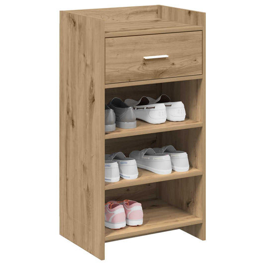 vidaXL Ντουλάπα Παπουτσιών με συρτάρι Artisan Δρυς 48 x 36 x 92 εκ