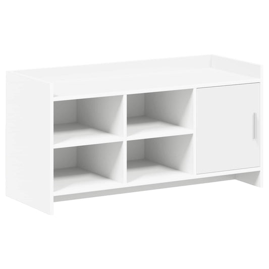 vidaXL Ντουλάπα Παπουτσιών Λευκό 100 x 39,5 x 51 εκ Επεξεργασμένο Ξύλο