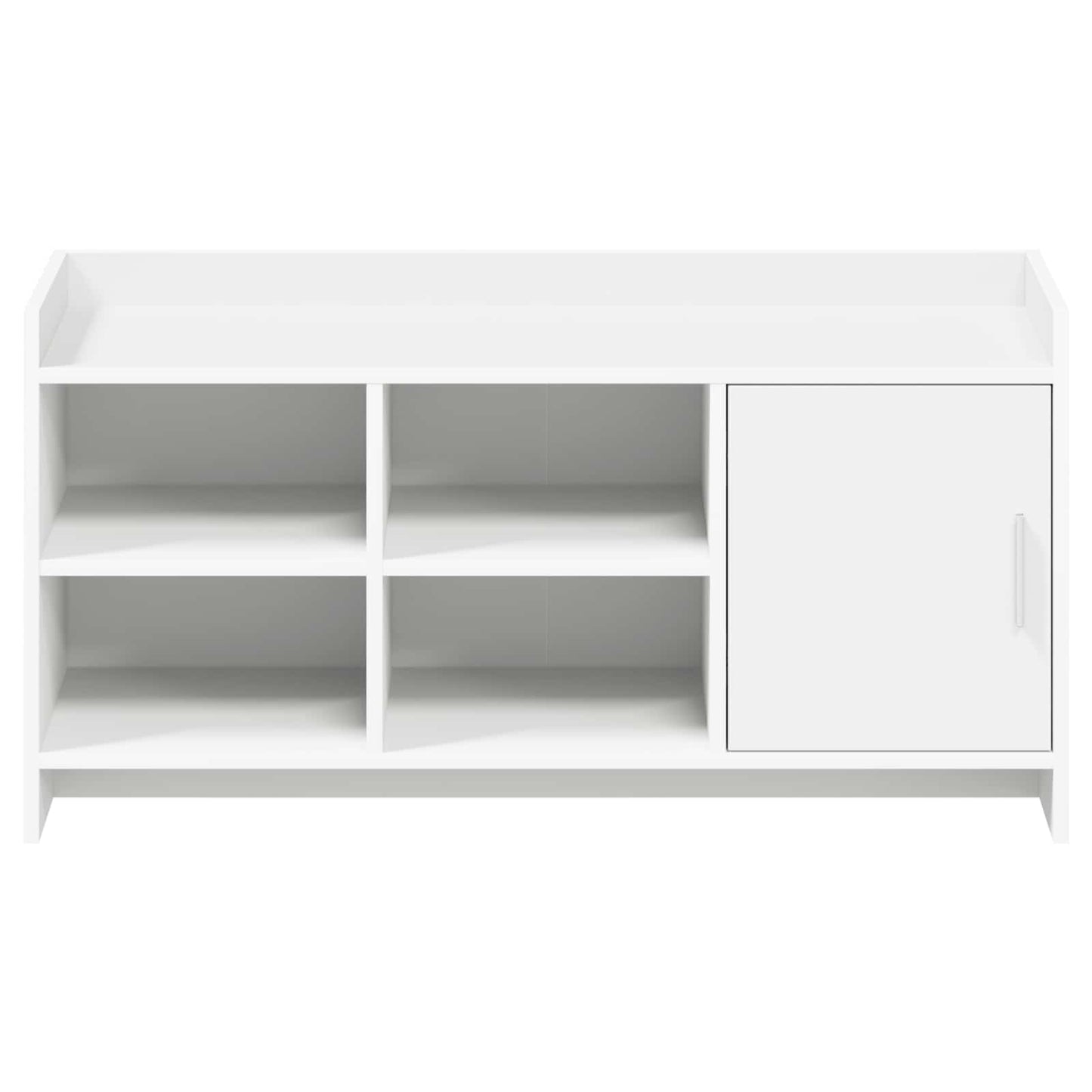 vidaXL Ντουλάπα Παπουτσιών Λευκό 100 x 39,5 x 51 εκ Επεξεργασμένο Ξύλο