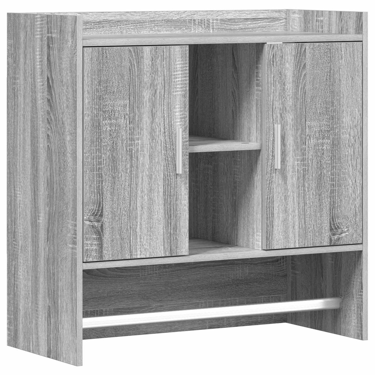 vidaXL Ράφι Τοίχου Επιτοίχιο Γκρι Sonoma 80 x 36 x 80 εκ