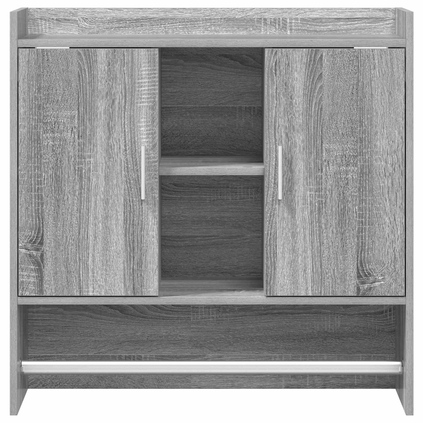 vidaXL Ράφι Τοίχου Επιτοίχιο Γκρι Sonoma 80 x 36 x 80 εκ