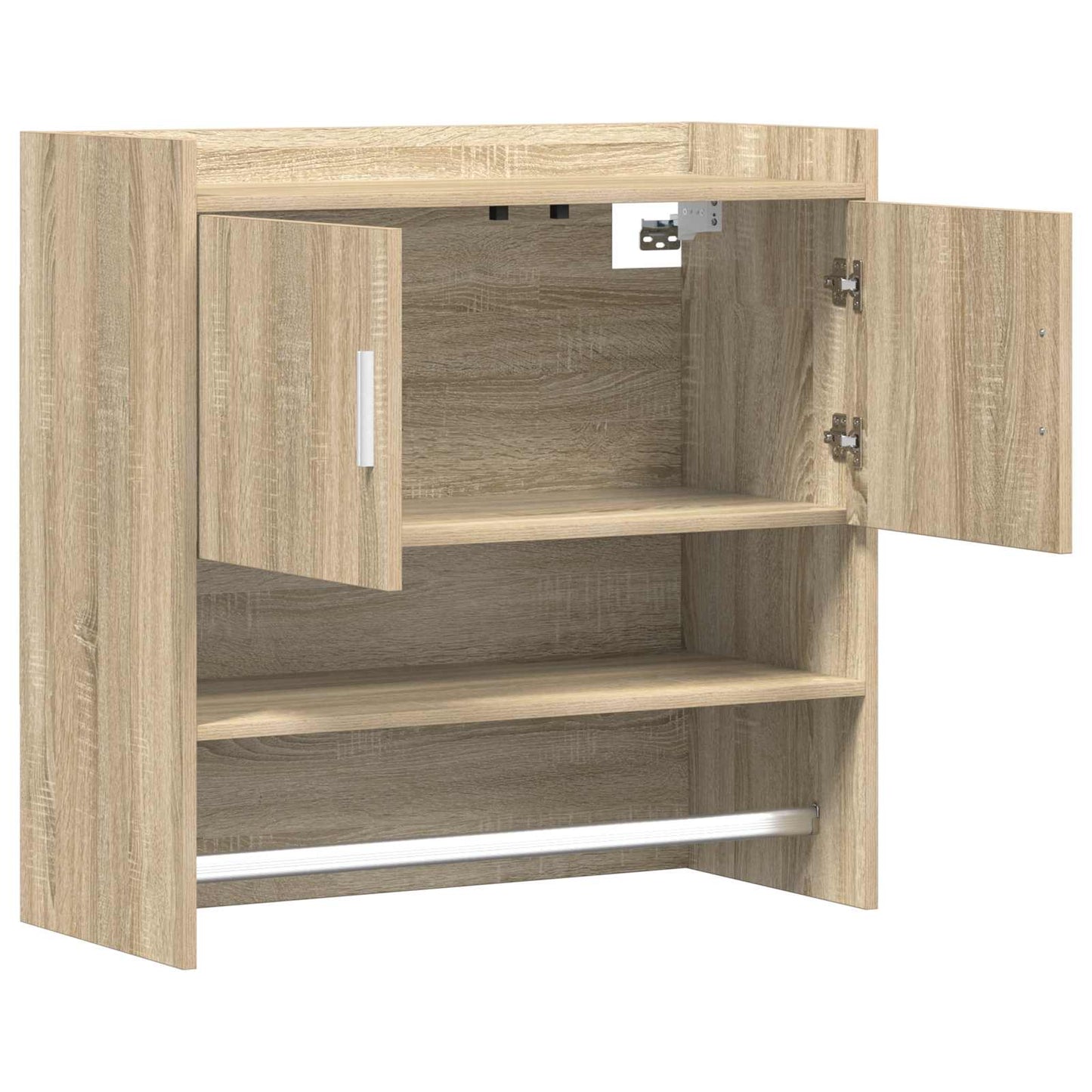vidaXL Ράφι Τοίχου Επιτοίχιο Sonoma Δρυς 80 x 36 x 80 εκ