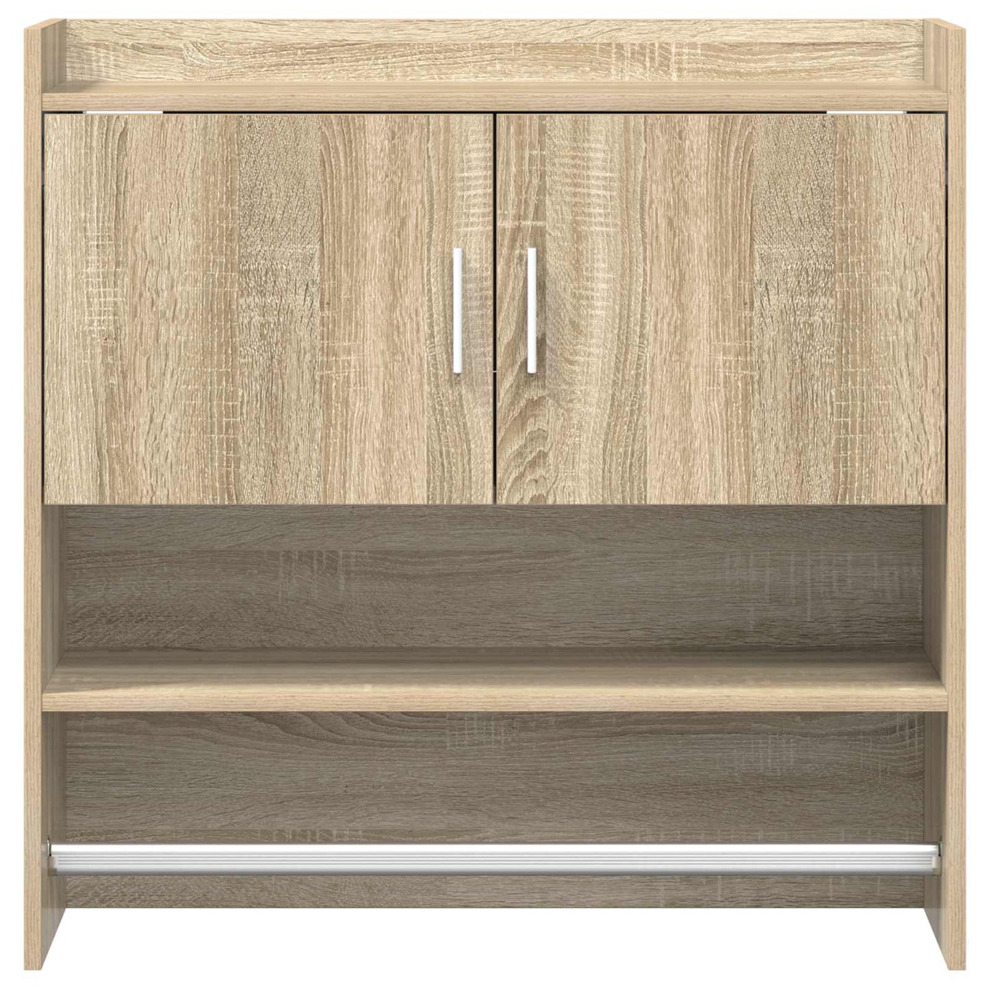 vidaXL Ράφι Τοίχου Επιτοίχιο Sonoma Δρυς 80 x 36 x 80 εκ