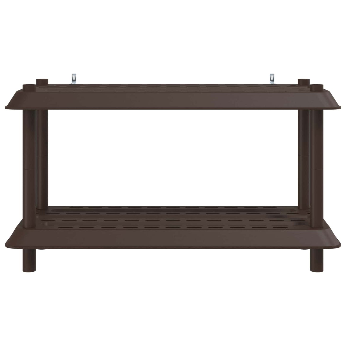 vidaXL Μονάδα Ραφιού 2 επίπεδα 100 x 40 x 55,5 εκ. PP Καφέ