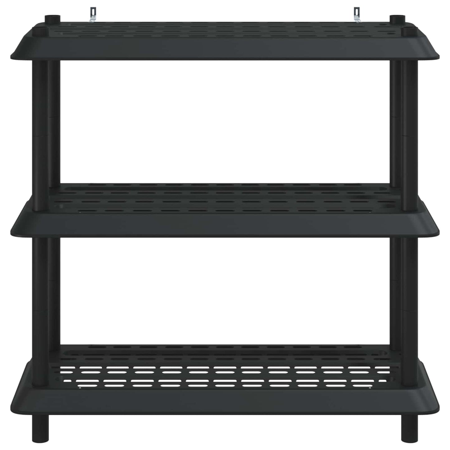 vidaXL Μονάδα Ραφιού 3 επίπεδα 100 x 40 x 96 εκ. PP Ανθρακί