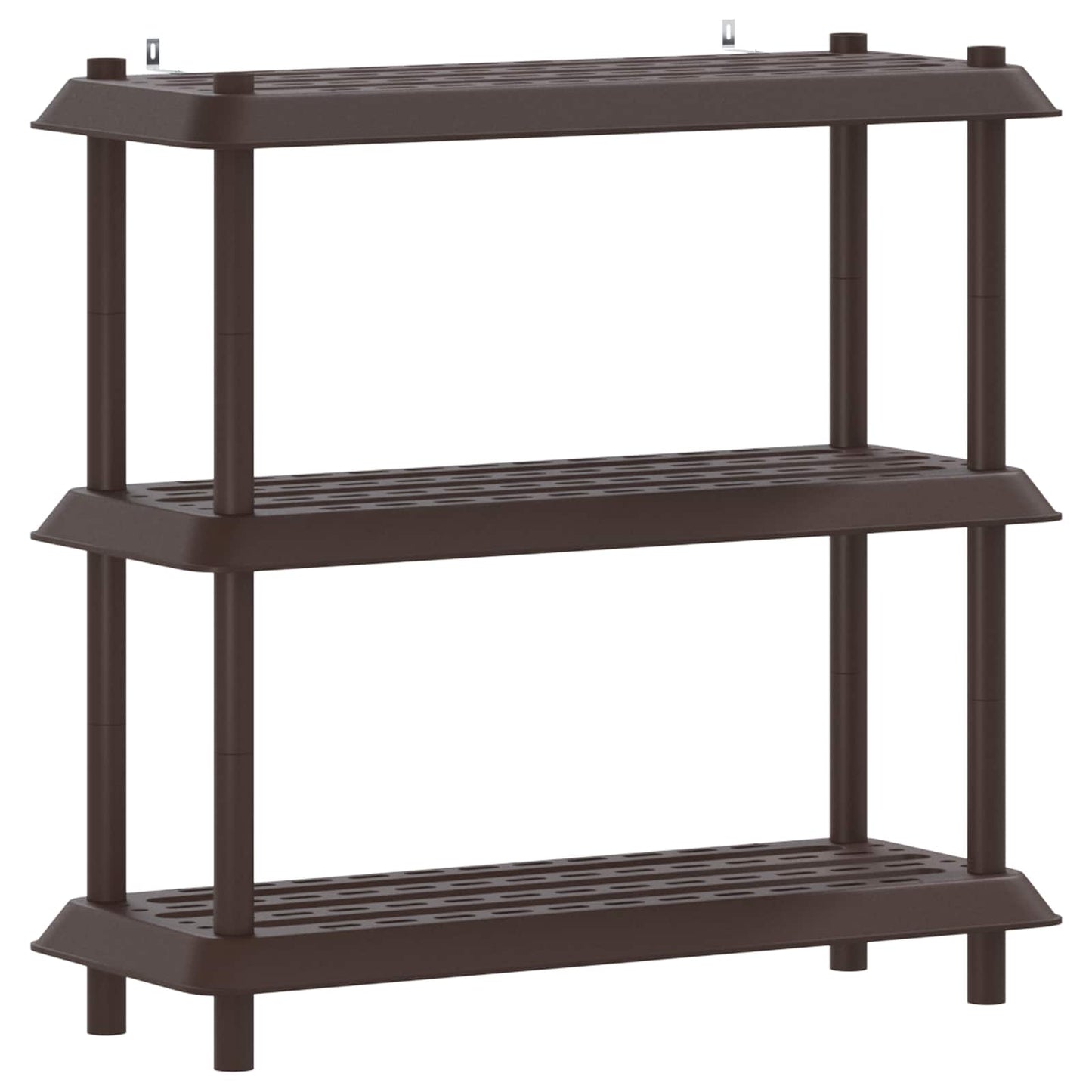 vidaXL Μονάδα Ραφιού 3 επίπεδα 100 x 40 x 96 εκ. PP Καφέ
