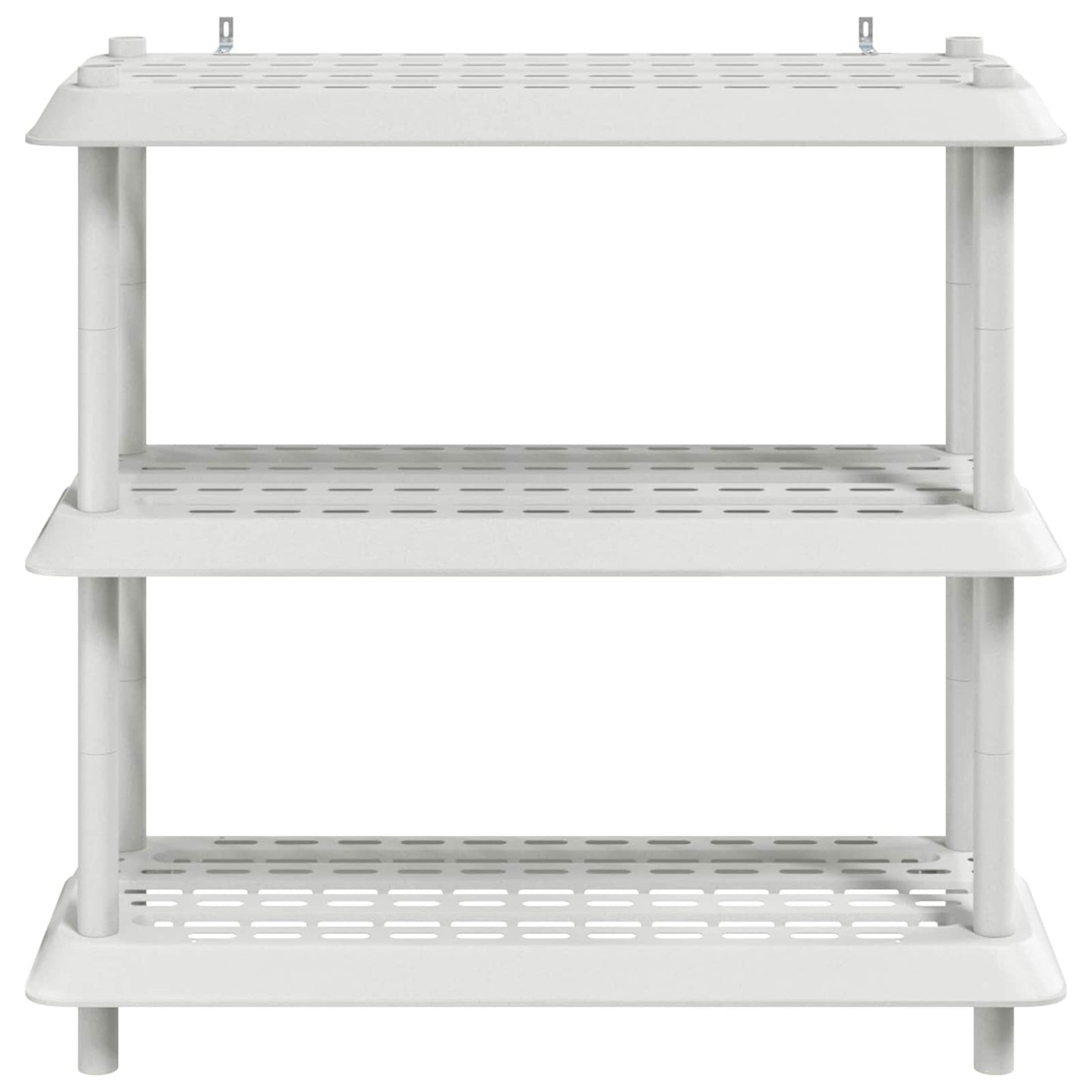 vidaXL Μονάδα Ραφιού 3 επίπεδα 100 x 40 x 96 εκ. PP Λευκό