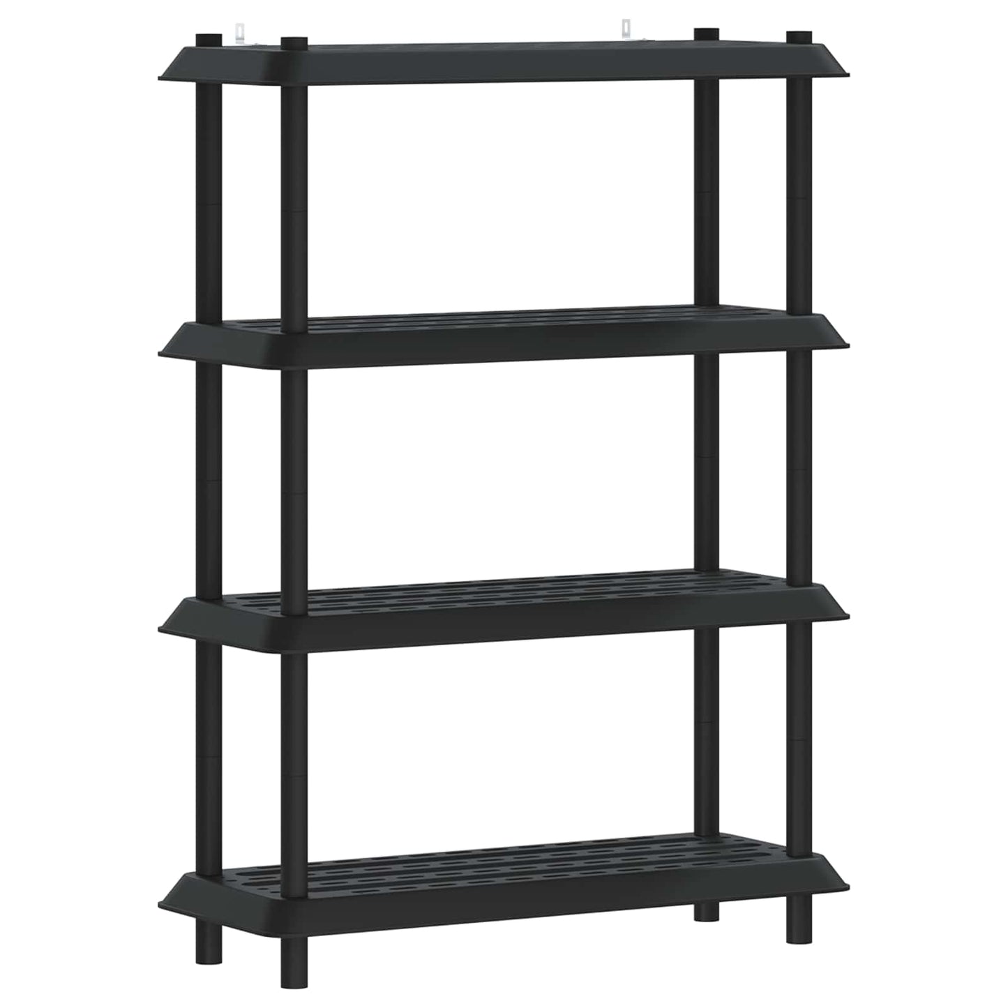 vidaXL Μονάδα Ραφιού 4 επίπεδα 100 x 40 x 136,5 εκ PP Ανθρακί
