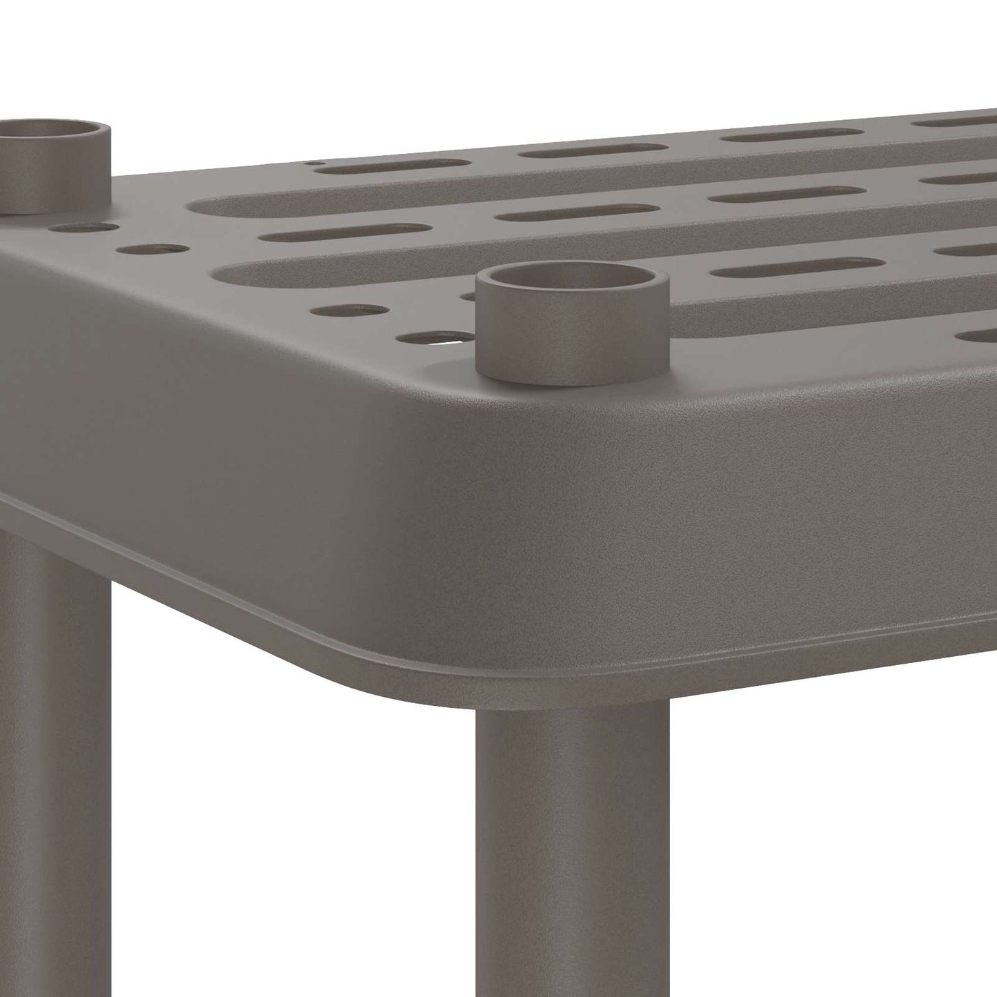 vidaXL Μονάδα Ραφιού 4 επίπεδα 100 x 40 x 136,5 εκ PP Ανοιχτό γκρι