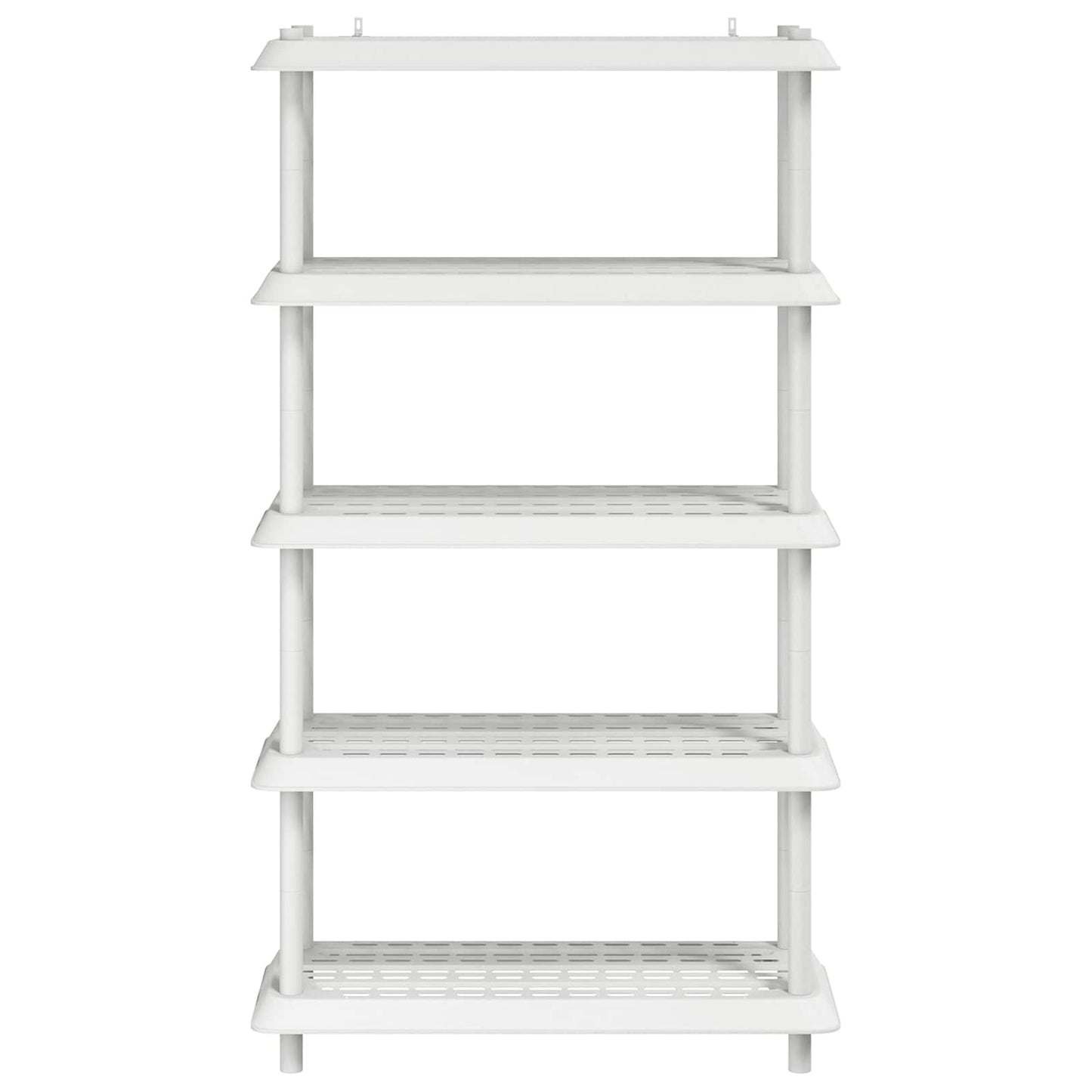 vidaXL Μονάδα Ραφιού 5 επίπεδα 100 x 40 x 177 εκ PP Λευκό