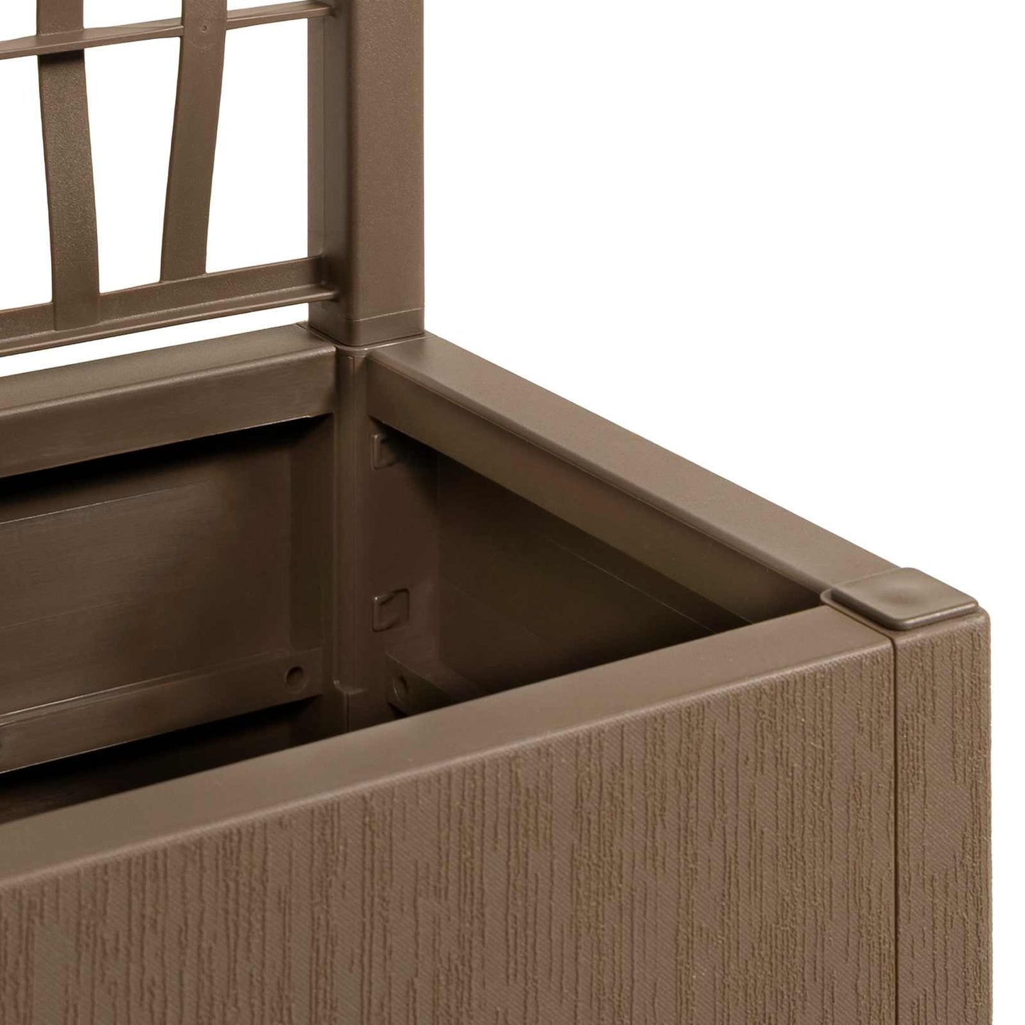 vidaXL Κηποτινάκι με Τρέλα Καφέ 36 x 36 x 140 εκ. PP