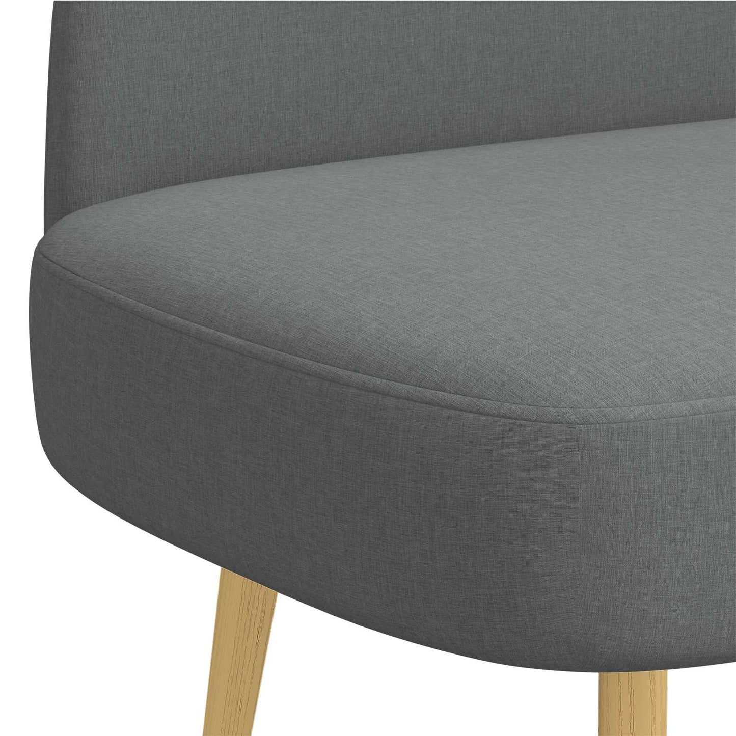 vidaXL Δερμάτινος Πάγκος με Πλάτη Σκούρο γκρι 110 x 60 x 76 cm