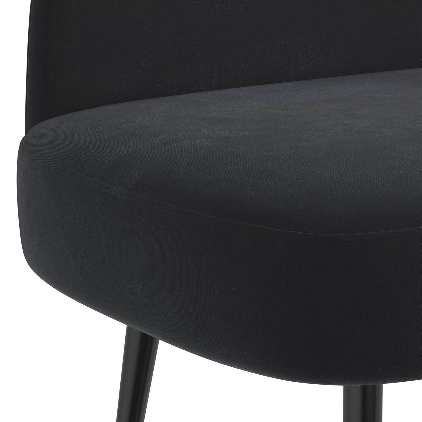 vidaXL Δερμάτινος Πάγκος με Πλάτη Μαύρο 110 x 60 x 76 cm Βελούδο