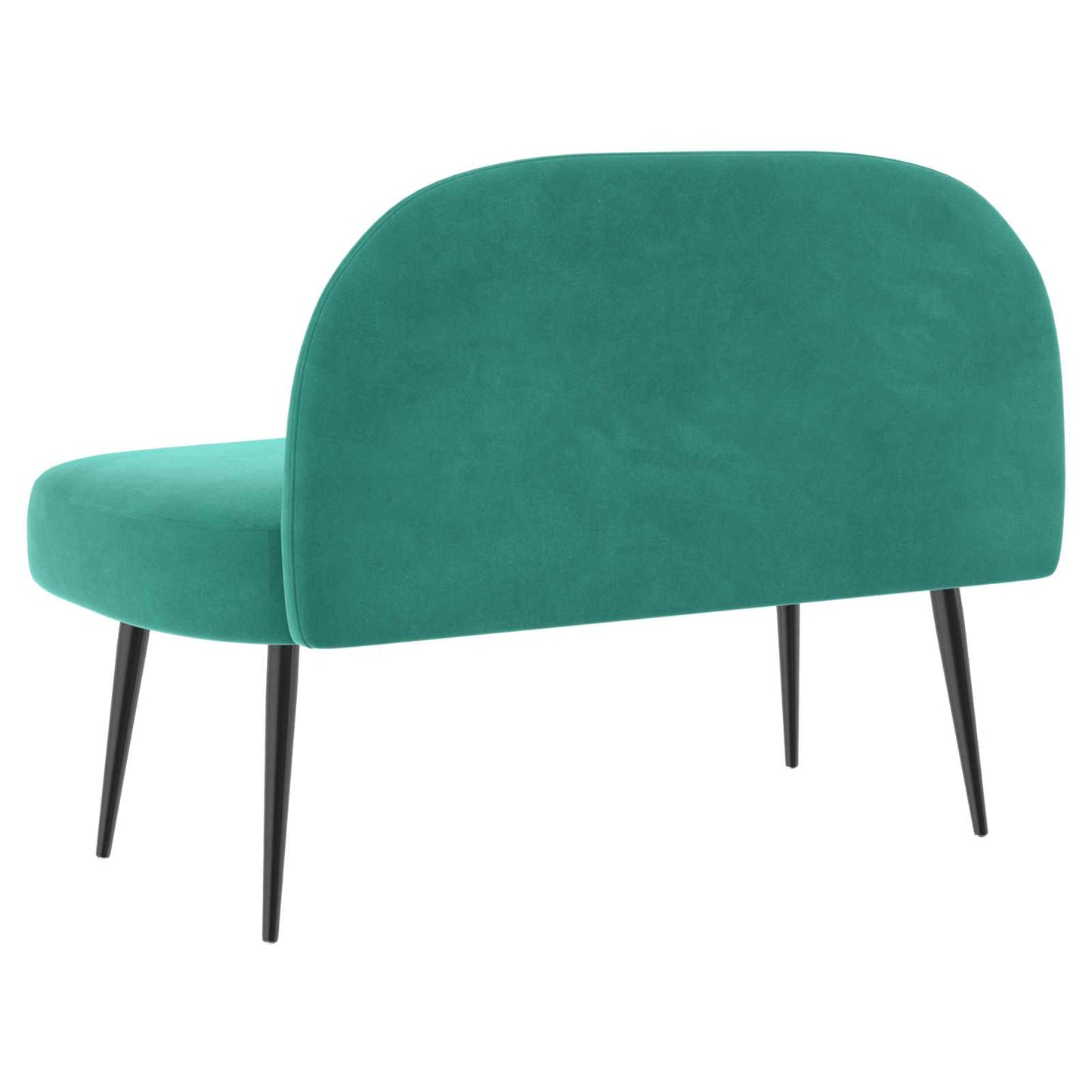 vidaXL Δερμάτινος Πάγκος με Πλάτη Τιρκουάζ 110 x 60 x 76 cm Βελούδο
