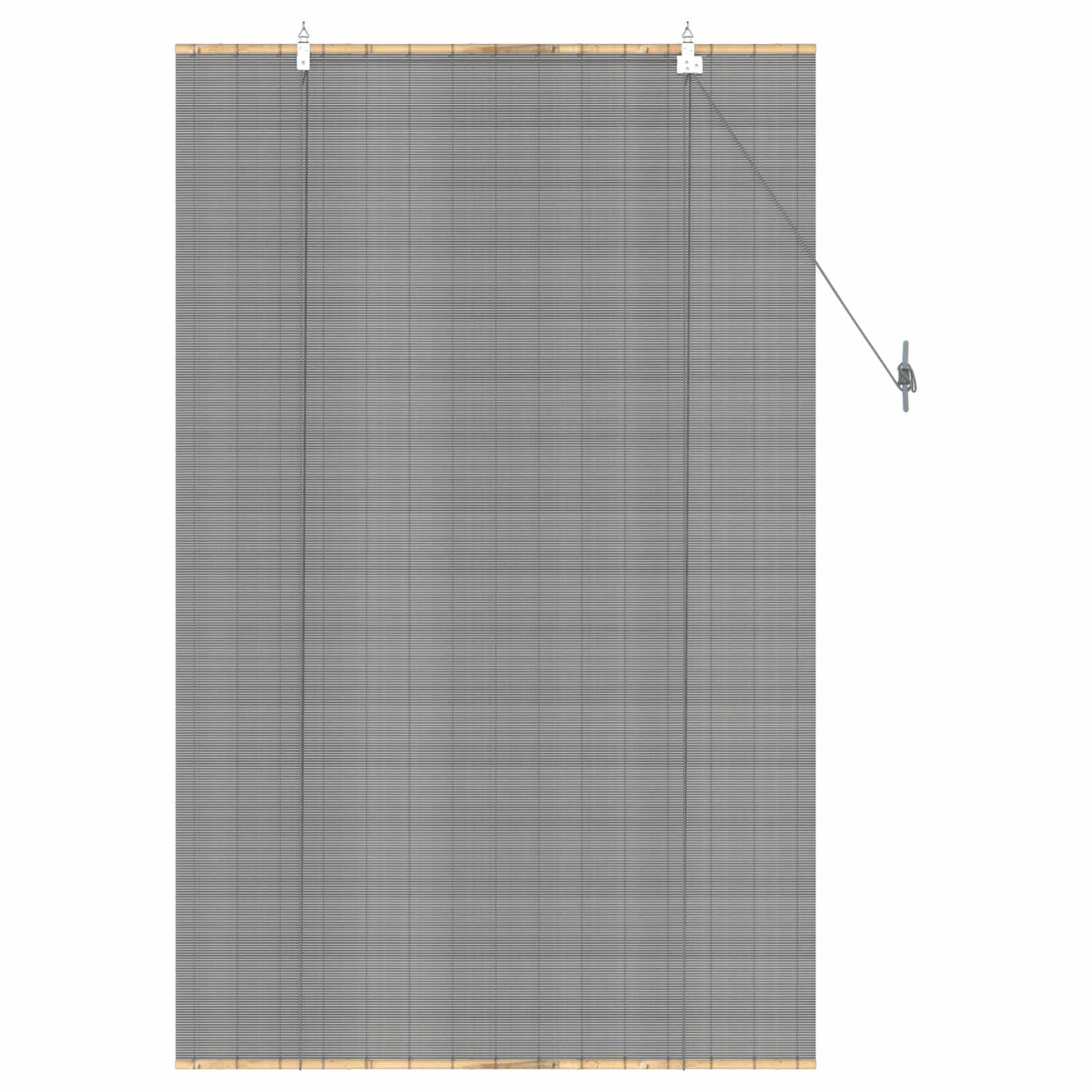 vidaXL Ρόλερ (στόρι) Γκρι 90 x 160 εκ. Μπαμπού