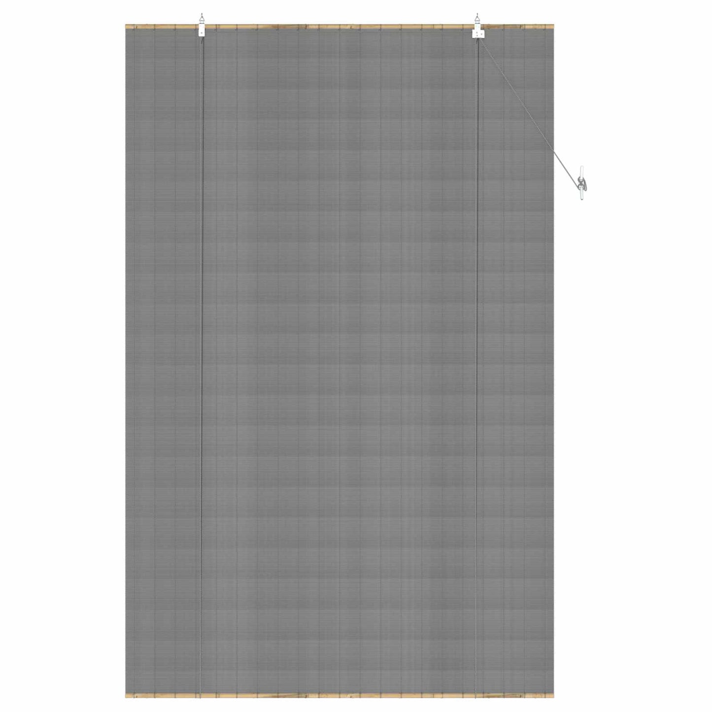 vidaXL Ρόλερ (στόρι) Γκρι 130 x 220 εκ Μπαμπού