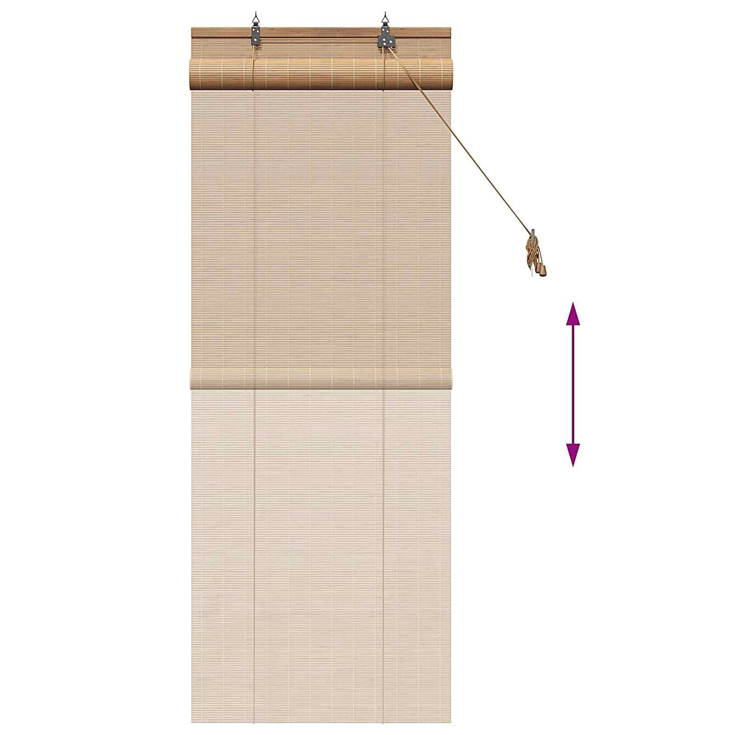 vidaXL Ρόλερ (στόρι) Καφέ 40 x 160 cm Μπαμπού