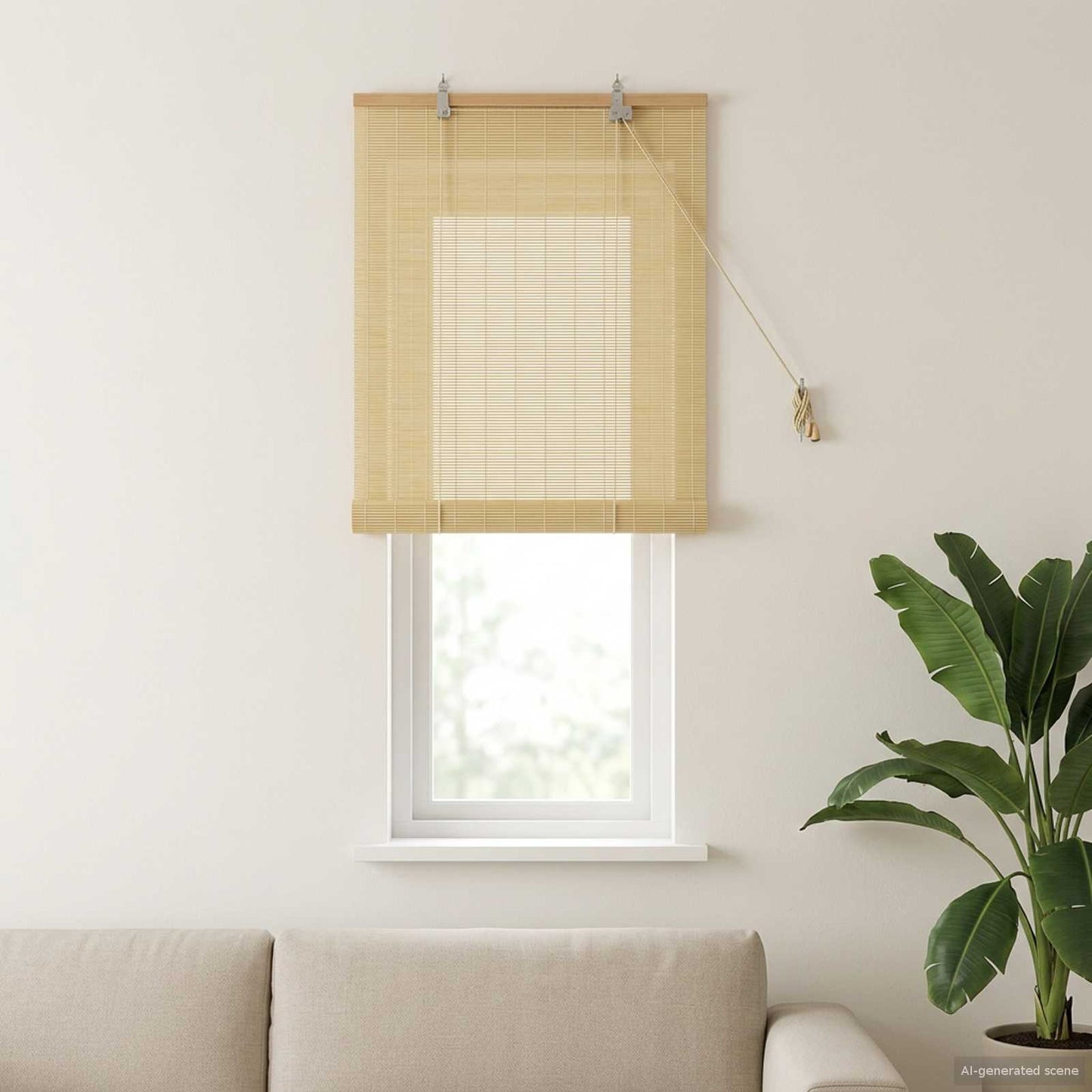 vidaXL Ρόλερ (στόρι) Φυσικό 40 x 160 cm Μπαμπού